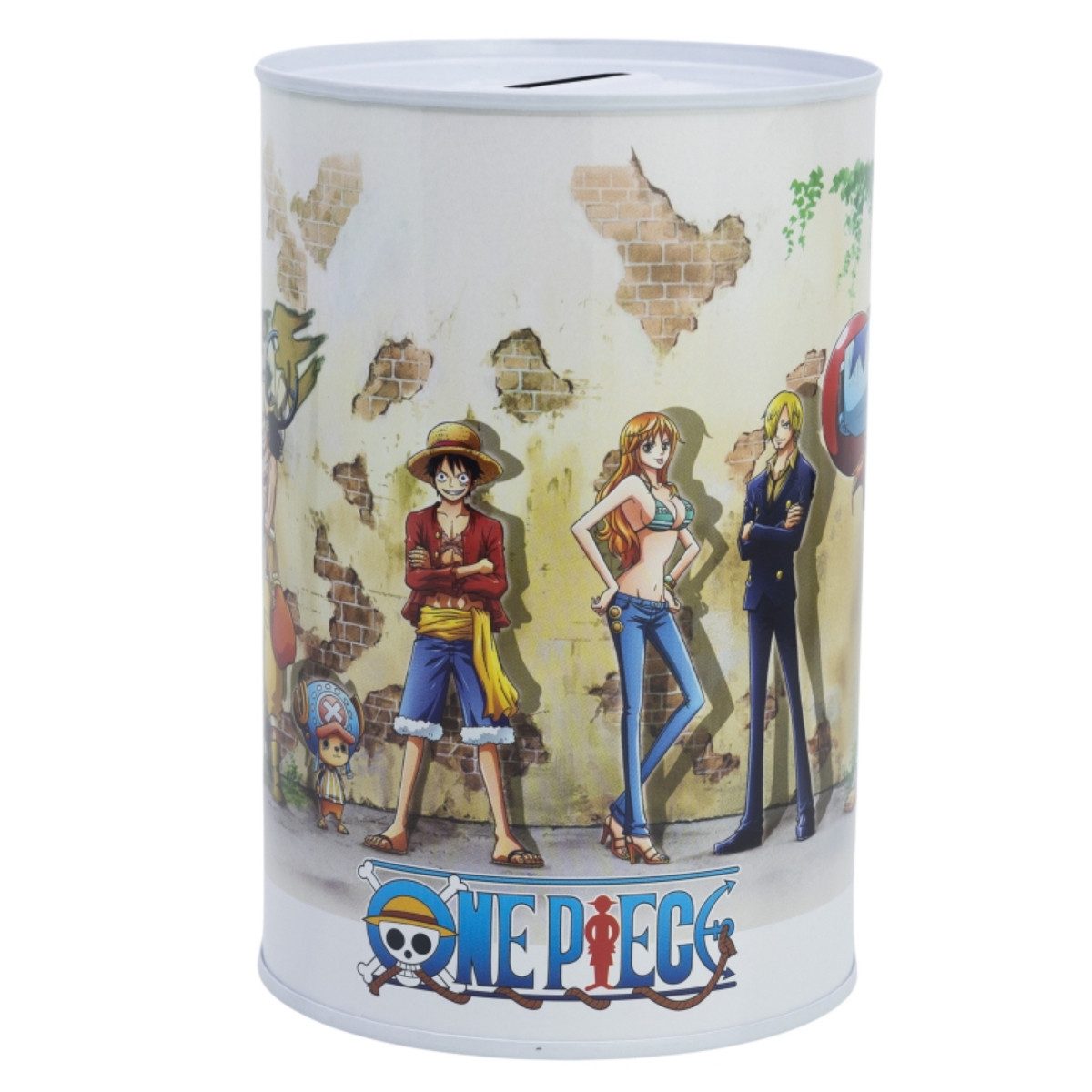 One Piece Spardose Spardose bedruckt aus Metall 15 × 10 × 10 cm