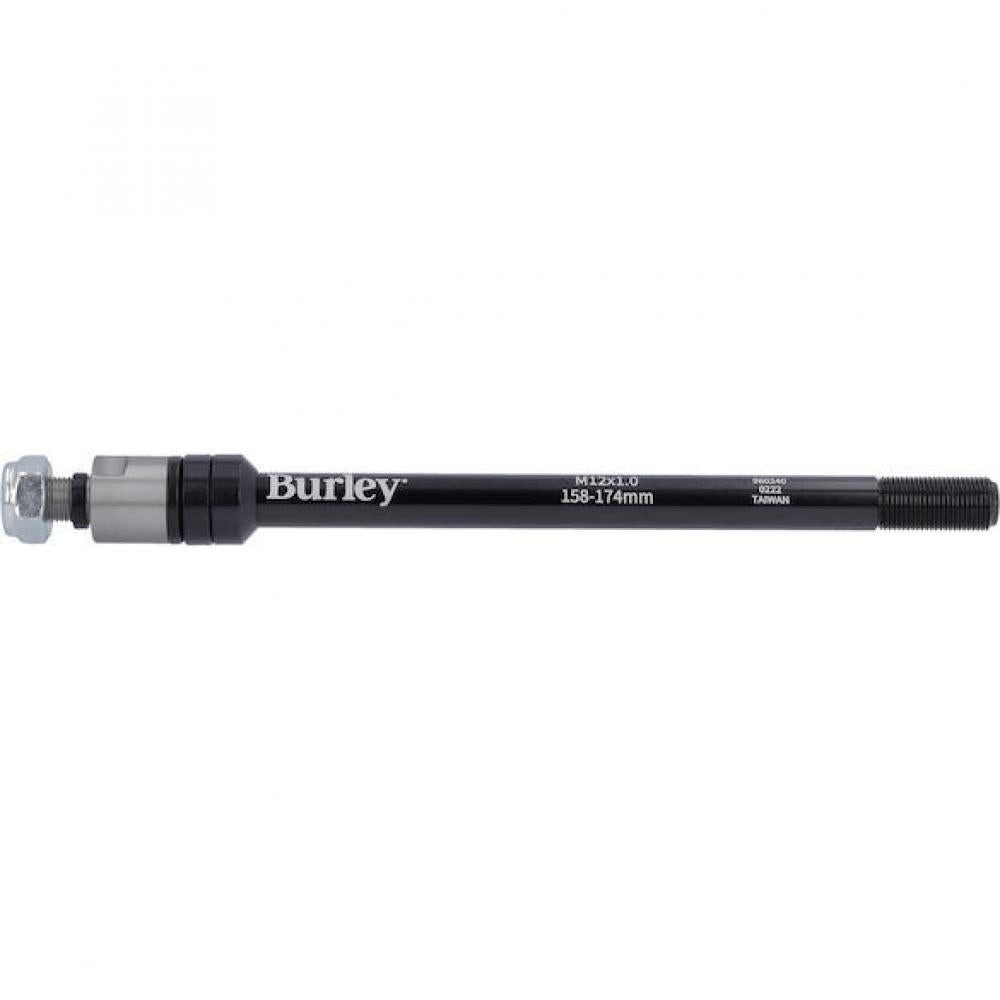 Burley Fahrradkinderanhänger Burley Steckachse für Anhänger M12x1.0, 158-174 mm Schwarz - sichere V