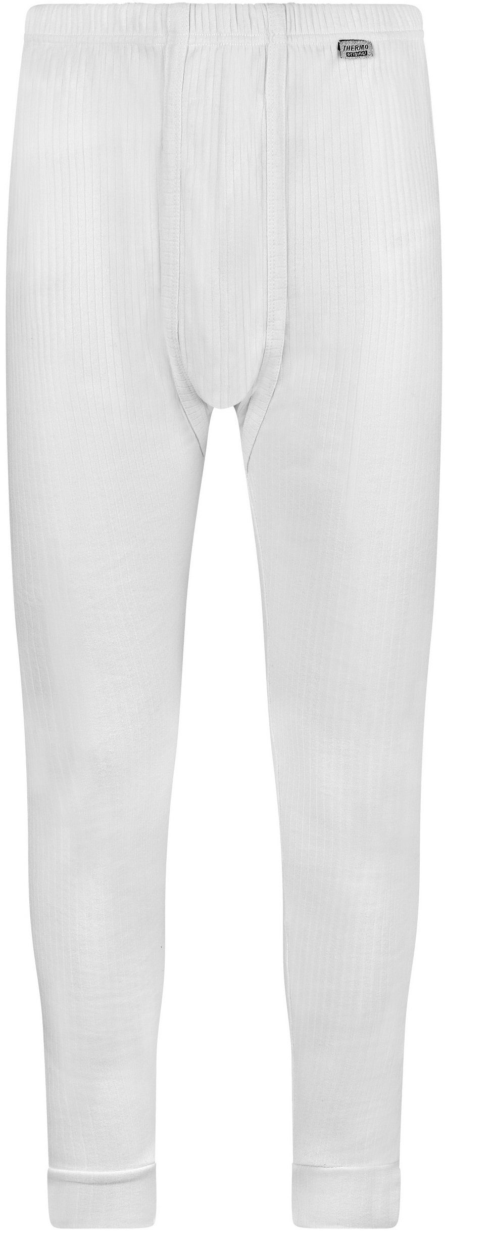 cwonlineshop Lange Unterhose Thermounterhose Herren Legging Lang Weiß 2 Stück (A-6015)