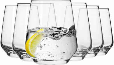 Krosno Longdrinkglas »Krosno Splendour Tumbler Trinkglas 400 Ml 6er set«, Kristallglas