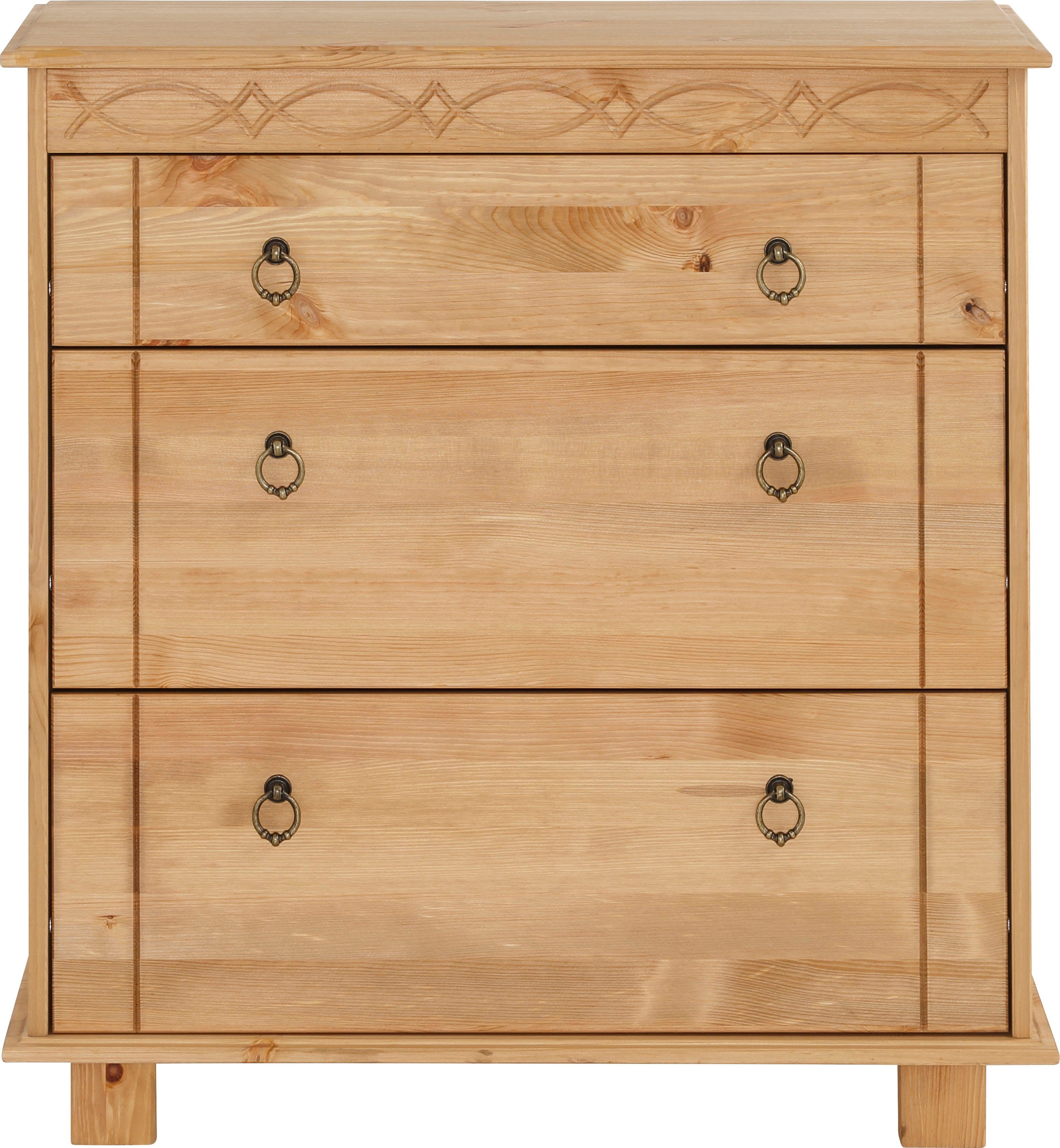 OTTO home Kommode Indra Sideboard (B/T/H: 74/35/75 cm), 75 cm breit, aus massiver Kiefer, FSC®-zertifiziert – Bild 4 von 5