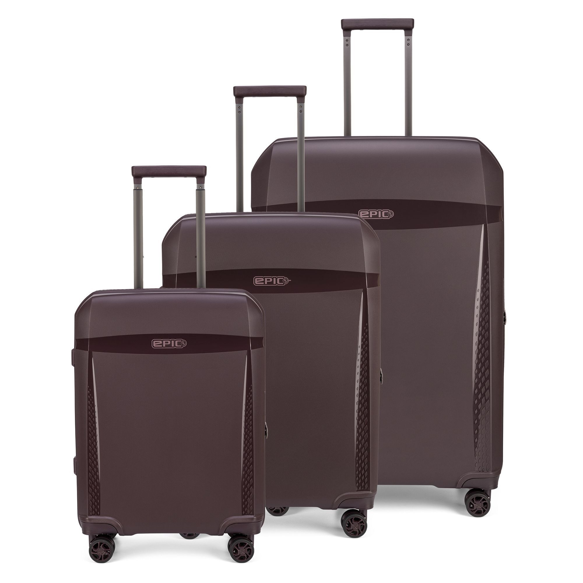 EPIC Trolleyset Zeleste, 4 Rollen, (3-teilig, 3 tlg), Polypropylen