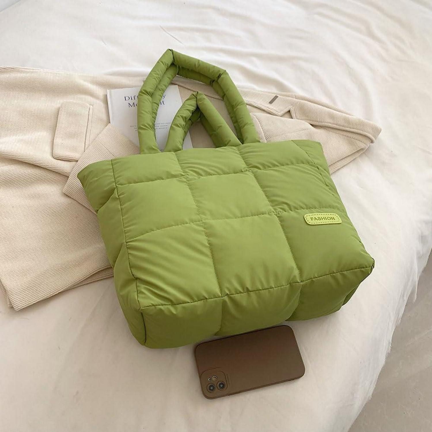 LuxusKollektion Shopper Tasche Puffer Shopper Umhängetasche Hobo Damen A-gr günstig online kaufen