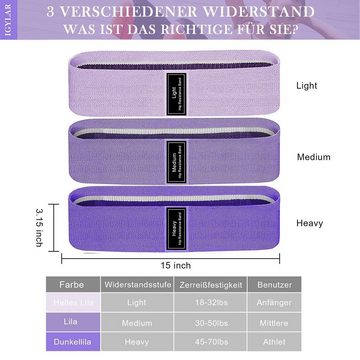 UE Stock Gymnastikbänder Yogagurt Fitnessband Beine Tailletraining Fitnessbänder Dreierpack