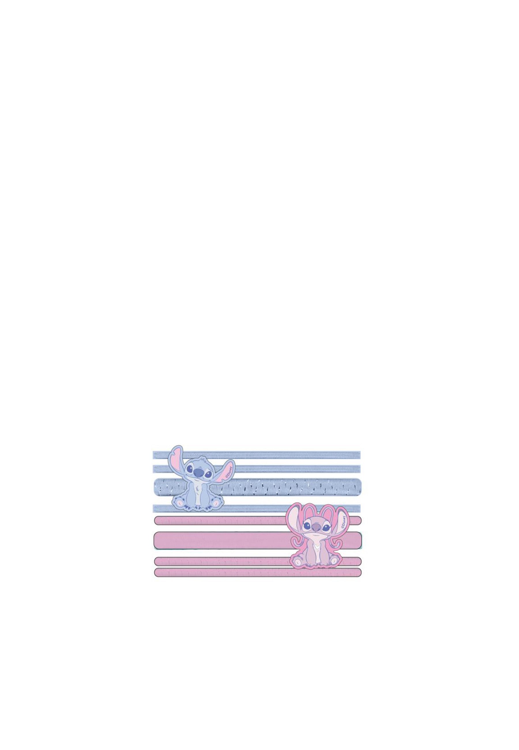 Disney Haargummi Kinder-Haar-Accessoires Elastische Bänder 8 Stück Stitch, Set