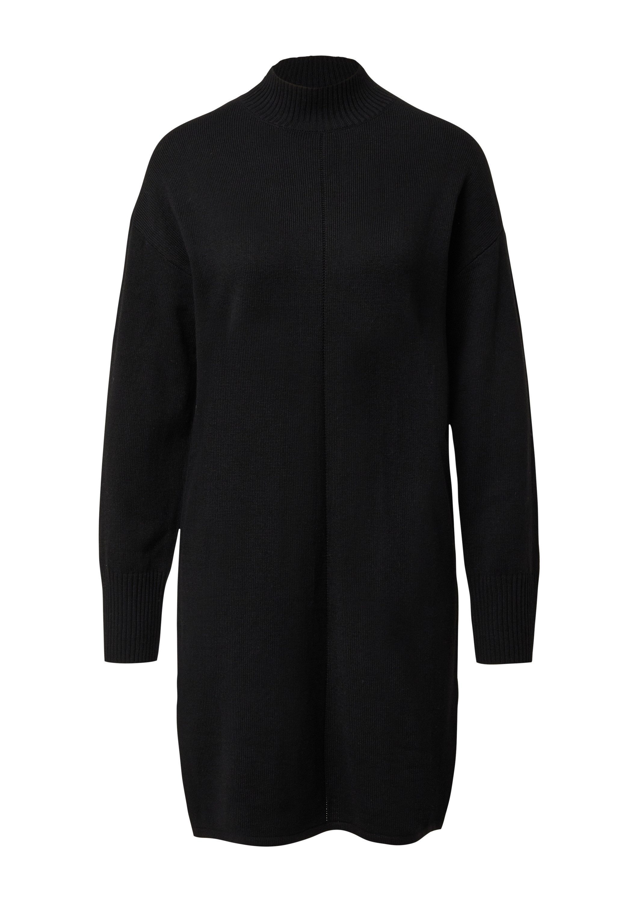 s.Oliver Minikleid Kleid Kurzes Strickkleid mit Stehkragen und Naht-Details günstig online kaufen