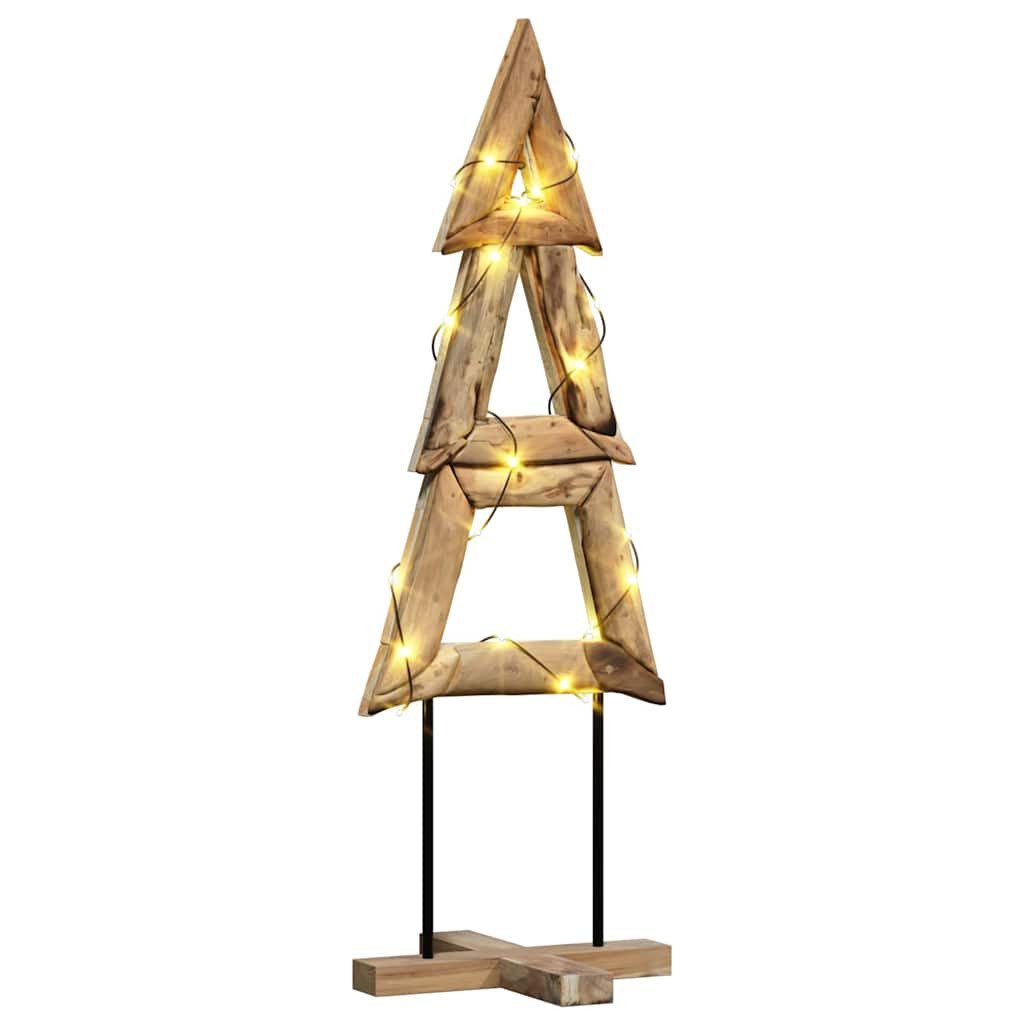 vidaXL Künstlicher Weihnachtsbaum Weihnachtsbaum Braun 120 cm Massivholz
