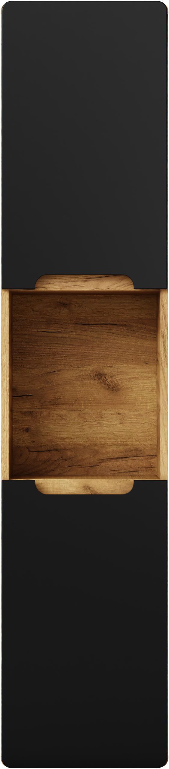 welltime Hängeschrank Lupo, 2 Einlegeböden und 1 offenes Fach, Soft-Close in zwei Farben erhältlich, Badmöbel, passend zur Serie