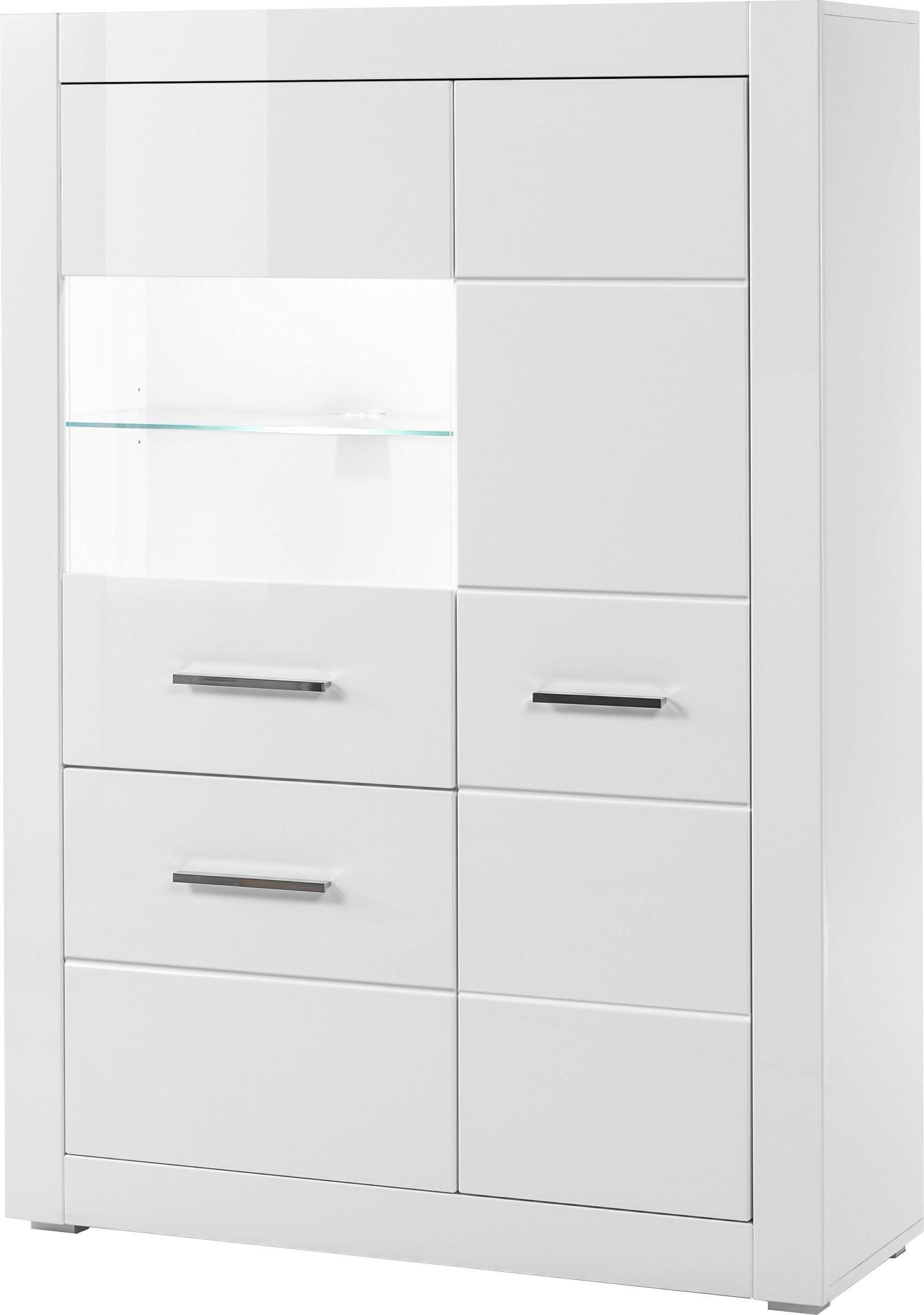 142 cm BIANCO Vitrine INOSIGN Höhe