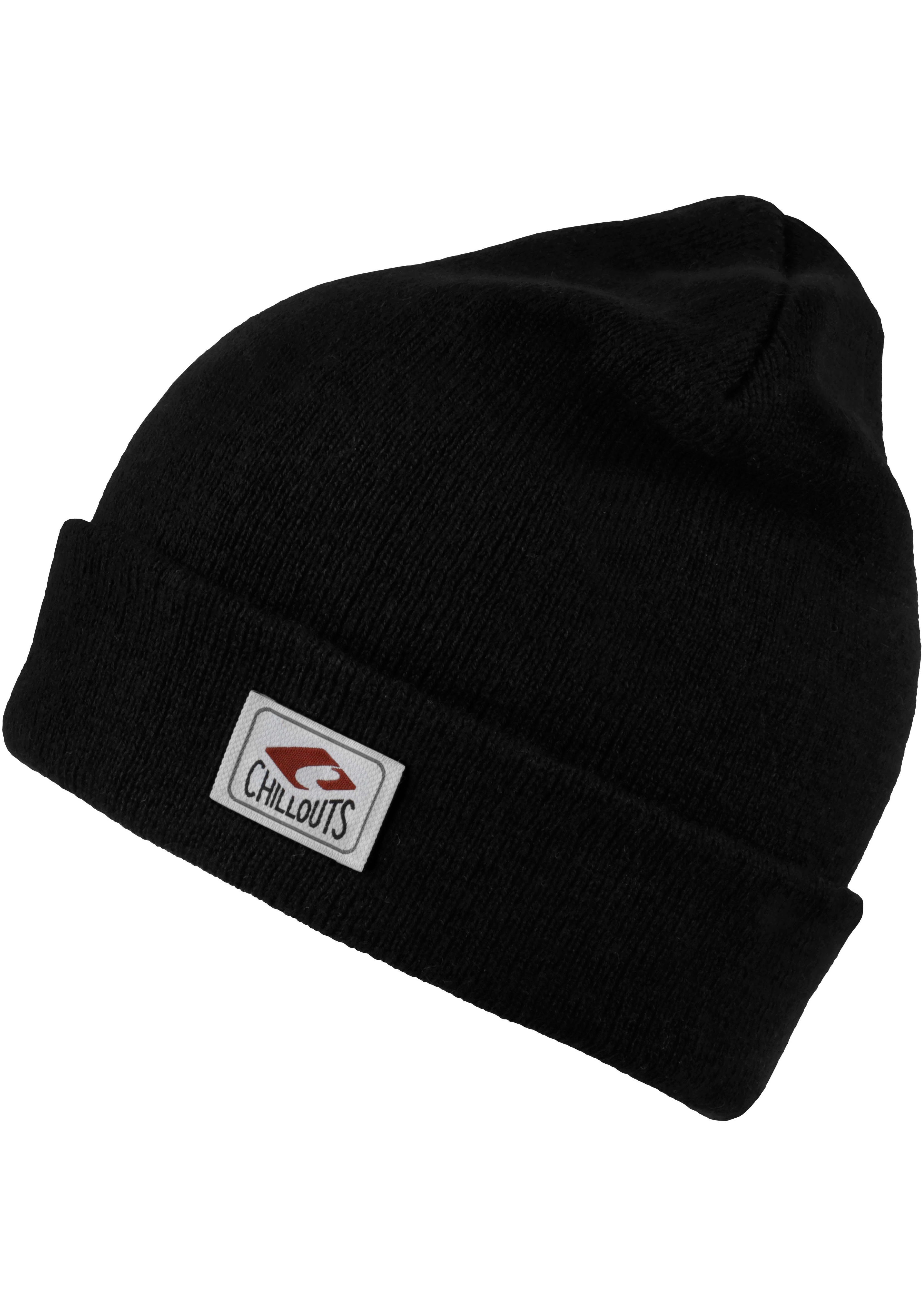 Hat Label Mit Mitch chillouts Strickmütze vorn black