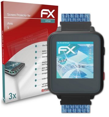 atFoliX Schutzfolie Displayschutzfolie für Anio 5, (3 Folien), Ultraklar und flexibel