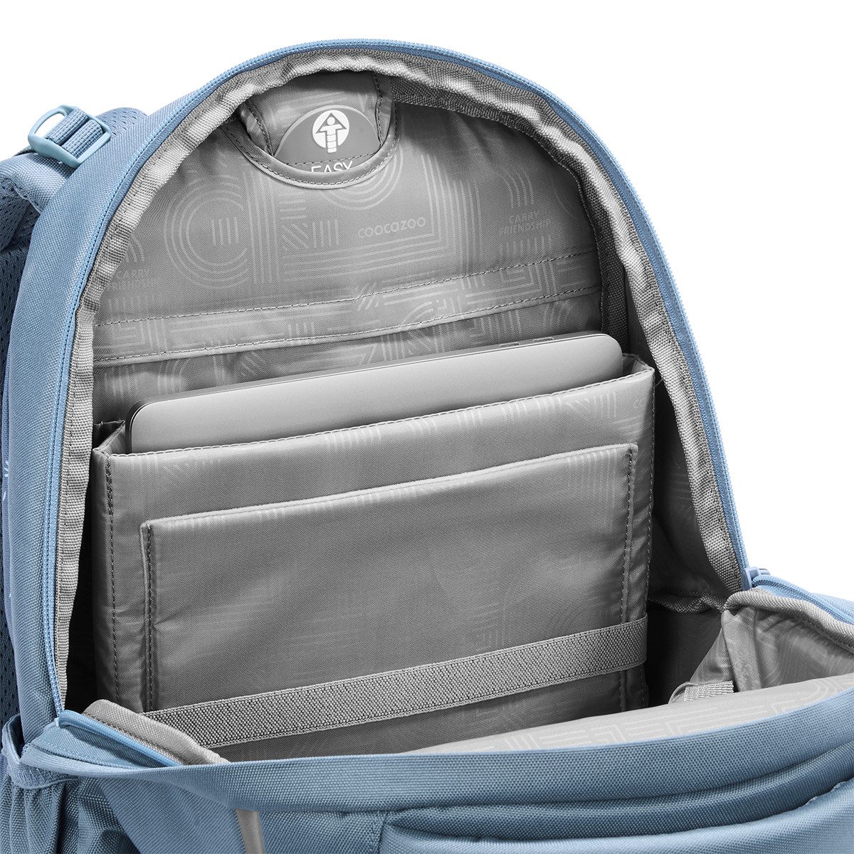 coocazoo Schulranzen Schulrucksack-Set BYTE Bloomy Daisy 3-teilig (3-teilig), für digitale Schule, ergonomisch, Easy-Grow-System
