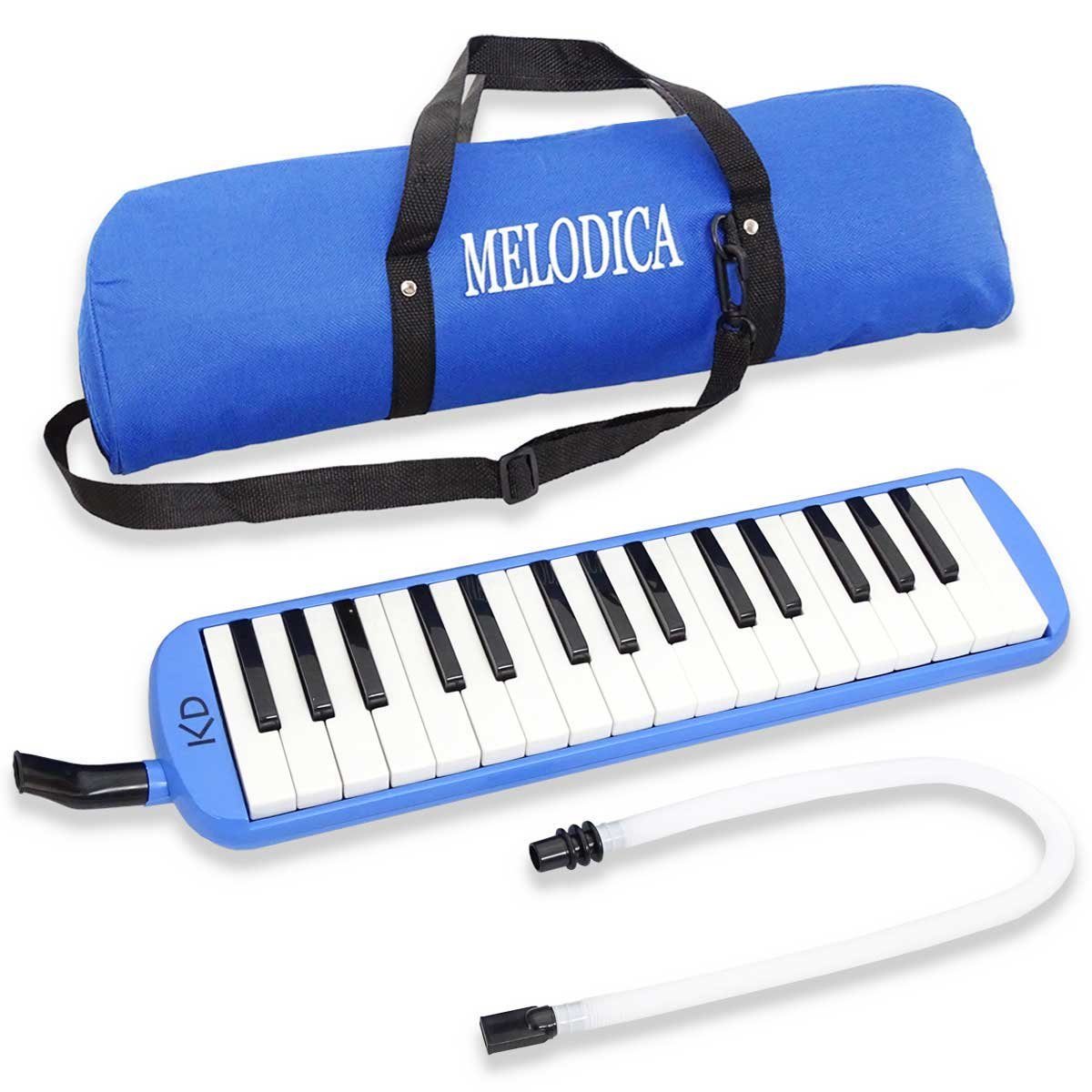 Melodica keepdrum Melodica Blau 32 Tasten mit Tasche