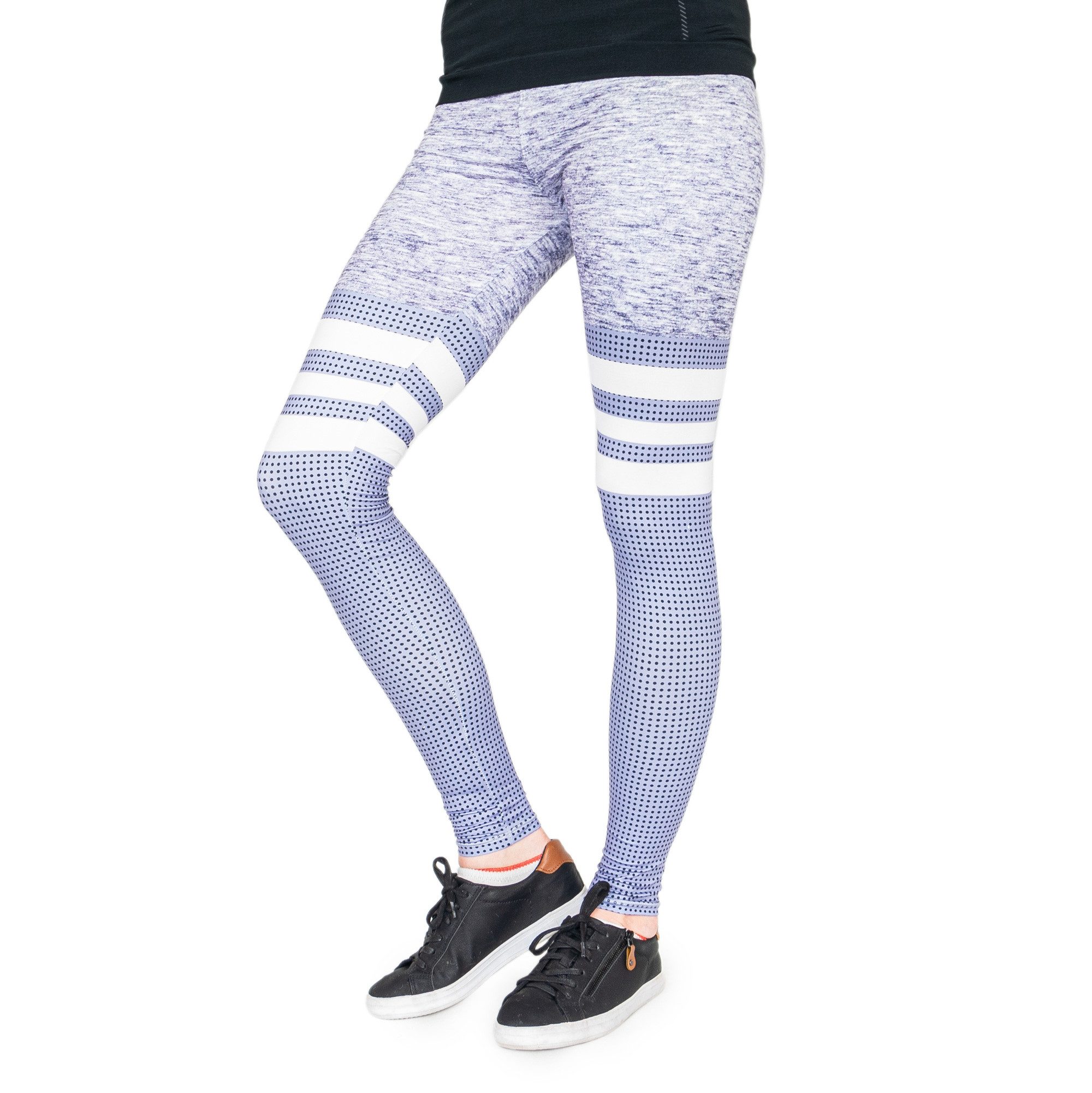 Leggings Yoga und Fitness-Leggings (Einheitsgröße) - Stripes & Dots Grau