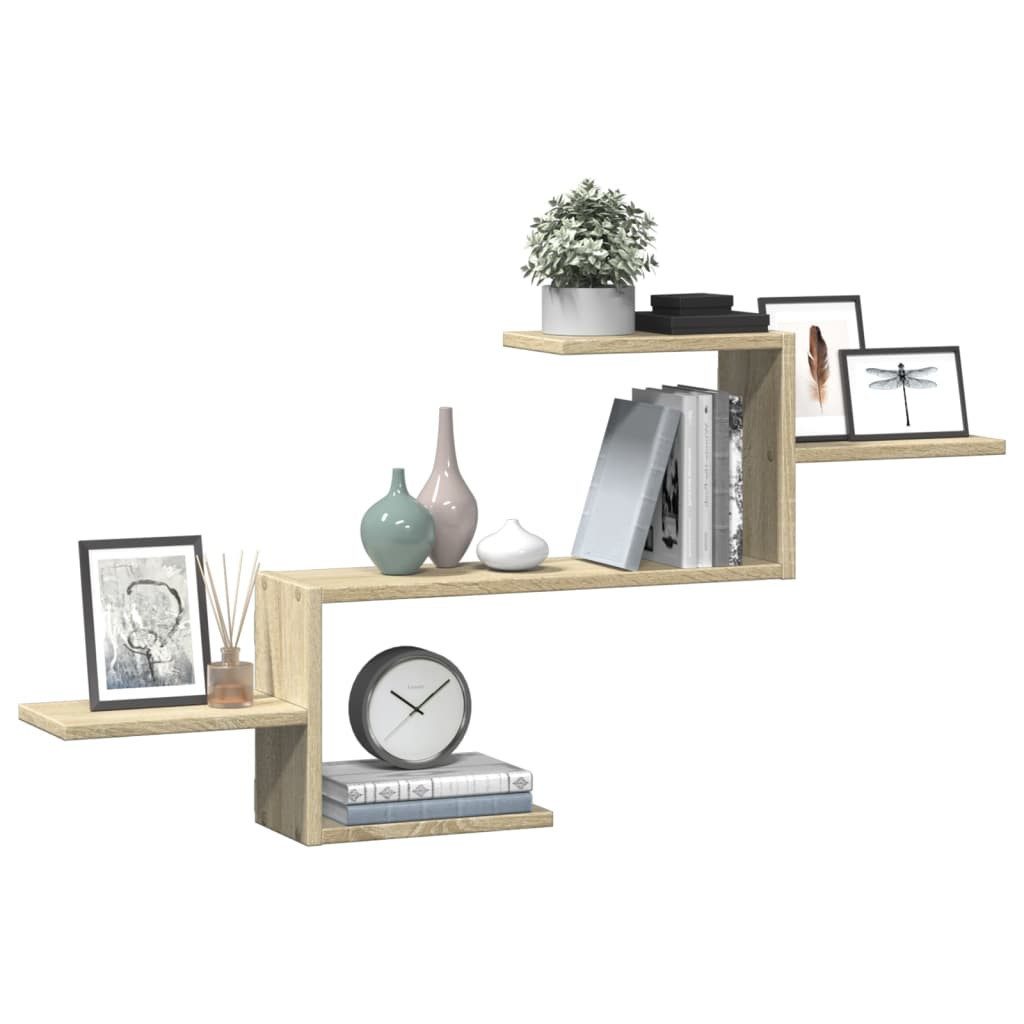 vidaXL Regal Wandregal Sonoma-Eiche 104x15x49 cm günstig online kaufen