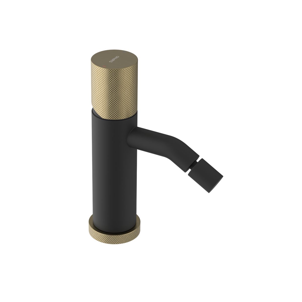 Sapho Bidetarmatur ULTRATAP Bidetarmatur, Schwarz matt/Gold matt Sapho-UT003TBG-SET