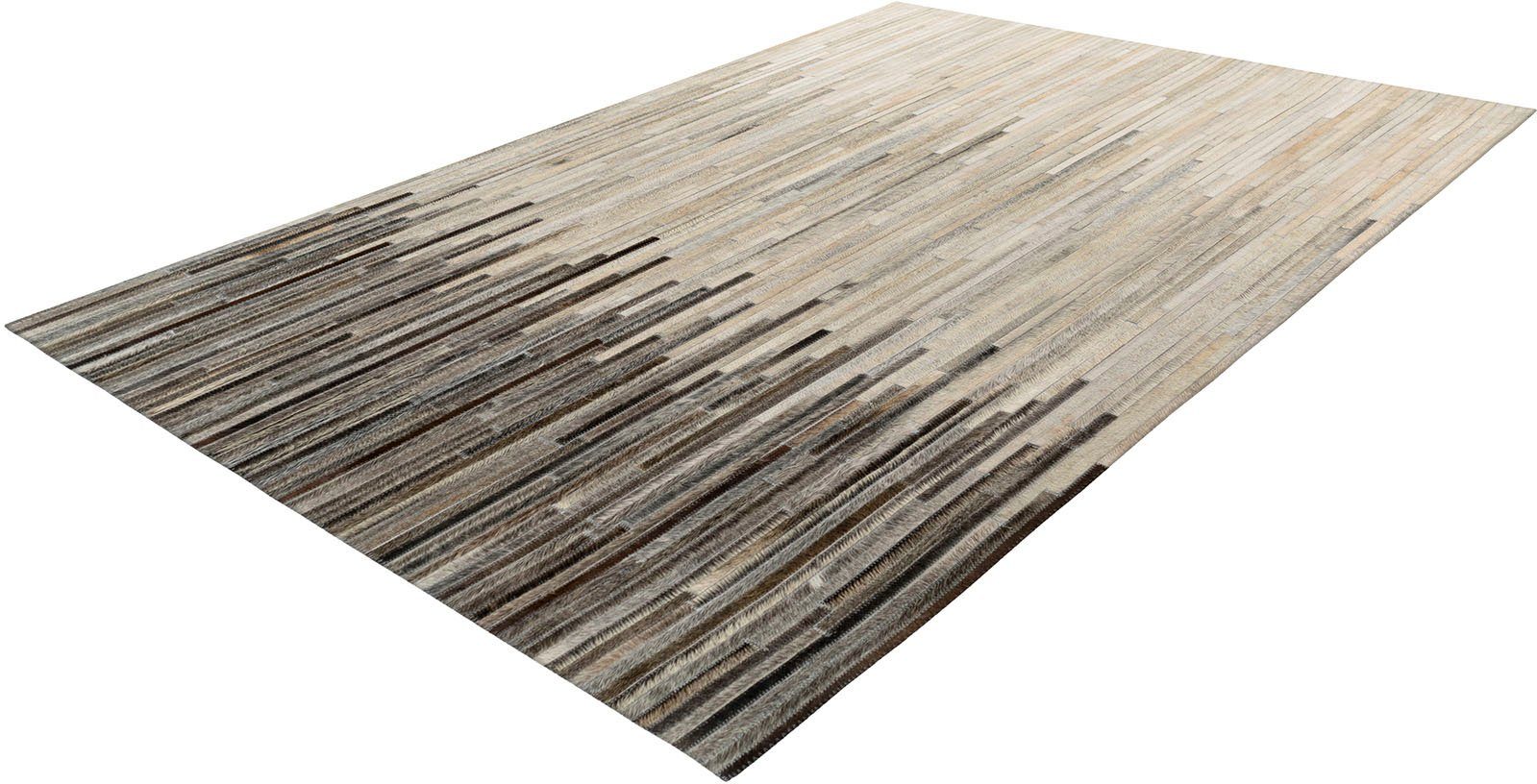 Lederteppich Ravi 300, Kayoom, rechteckig, Höhe: 8 mm