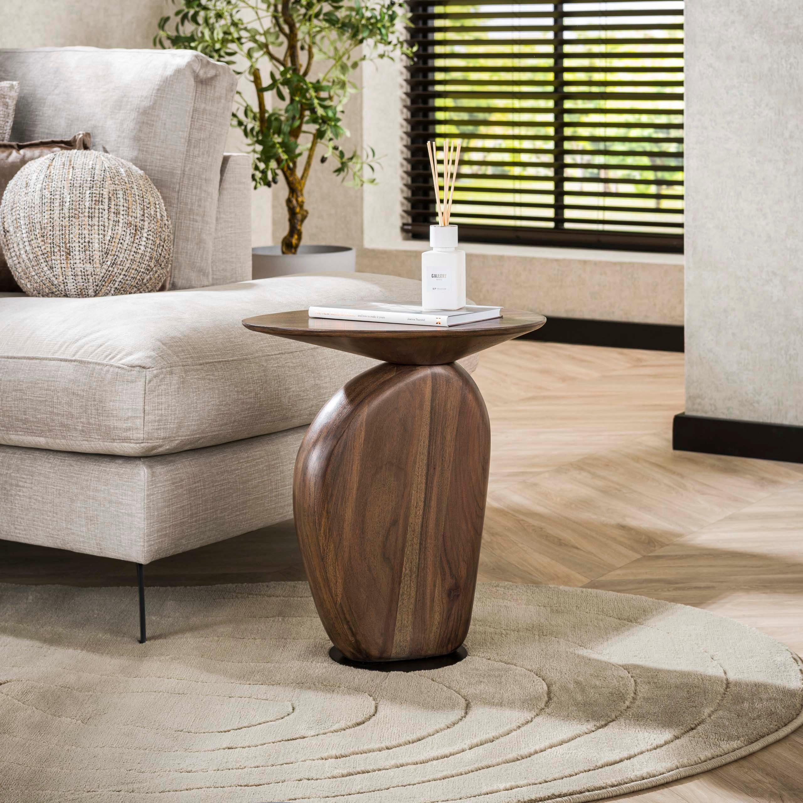 Sitheim-Europe Beistelltisch Art Solid / Massiv Akazie glaze brown