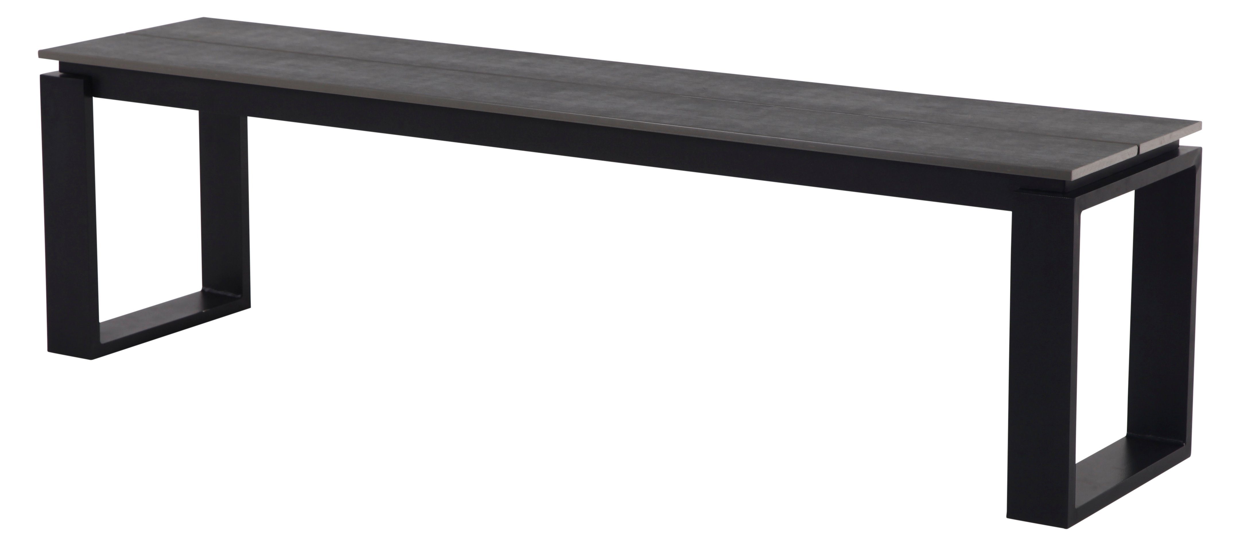 ebuy24 Gartenbank Martin Gartenbank Schwarz und grau. (1-St)