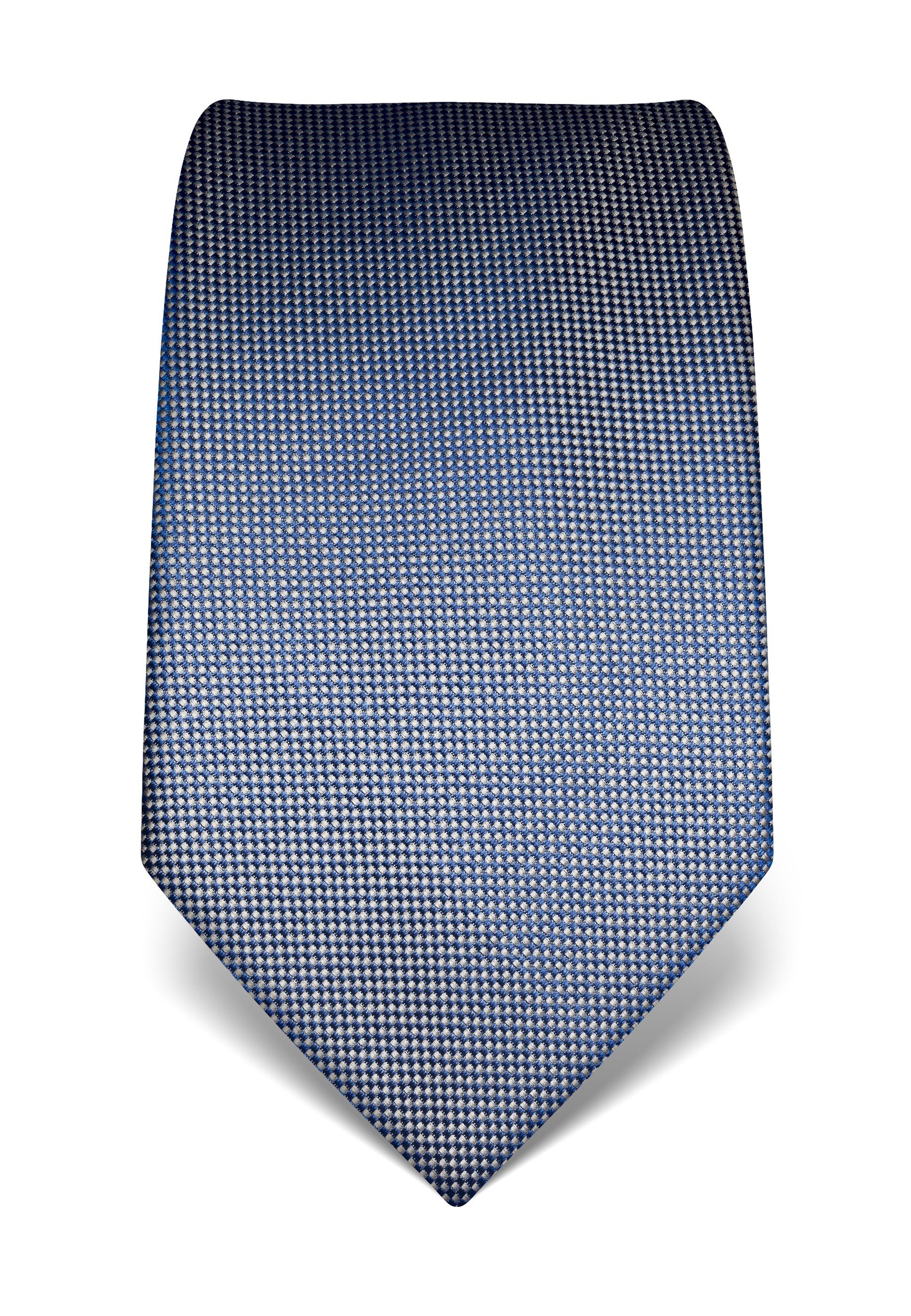 Vincenzo Boretti Krawatte strukturiert graublau | Breite Krawatten