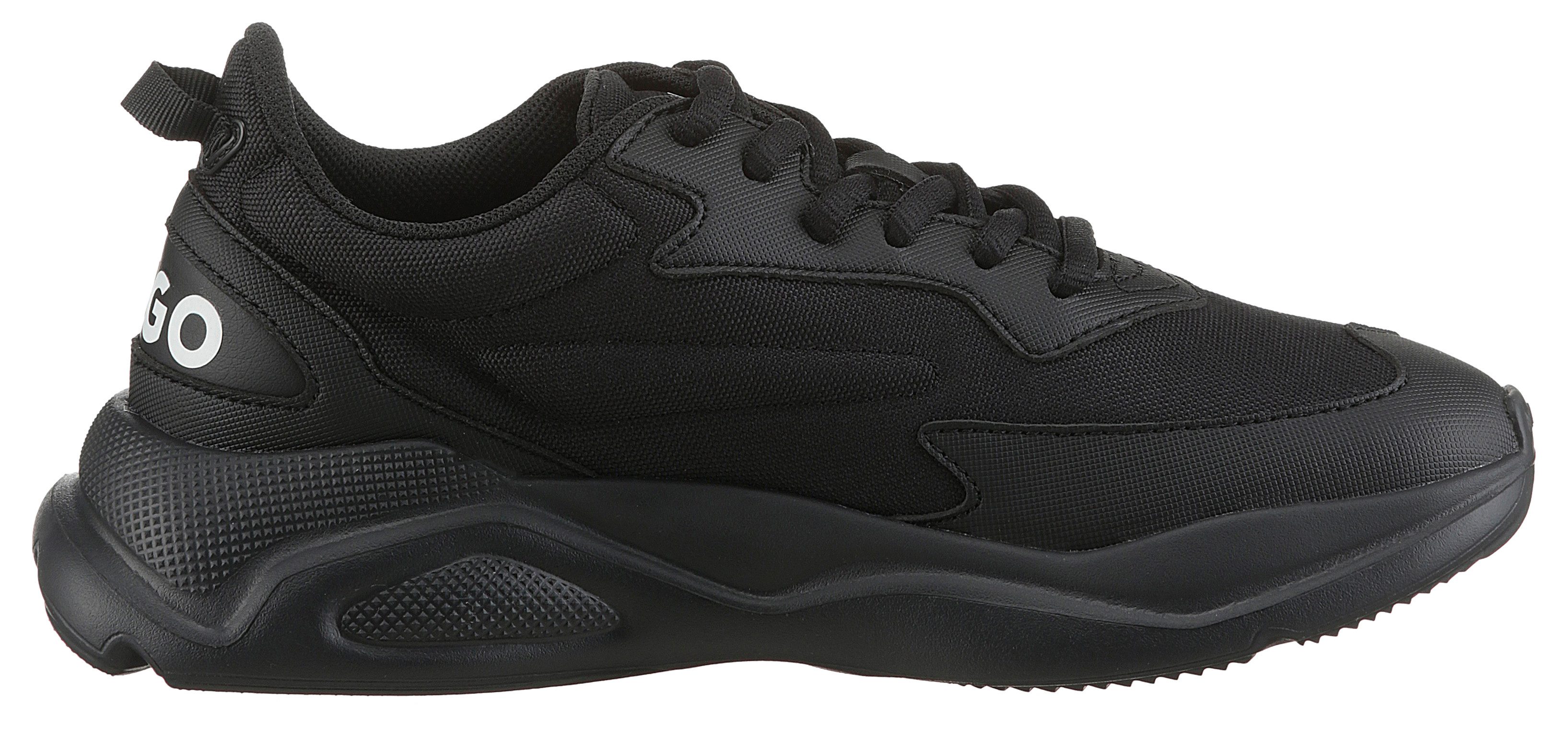 HUGO Leon_Runn Sneaker, Schnürschuh, Halbschuh, Freizeitschuh, HUGO Schriftzug an der Ferse