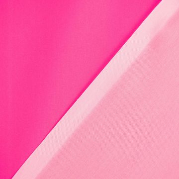 SCHÖNER LEBEN. Stoff Bekleidungsstoff Polyester wasserabweisend reflektierend uni neon pink, reflektierend