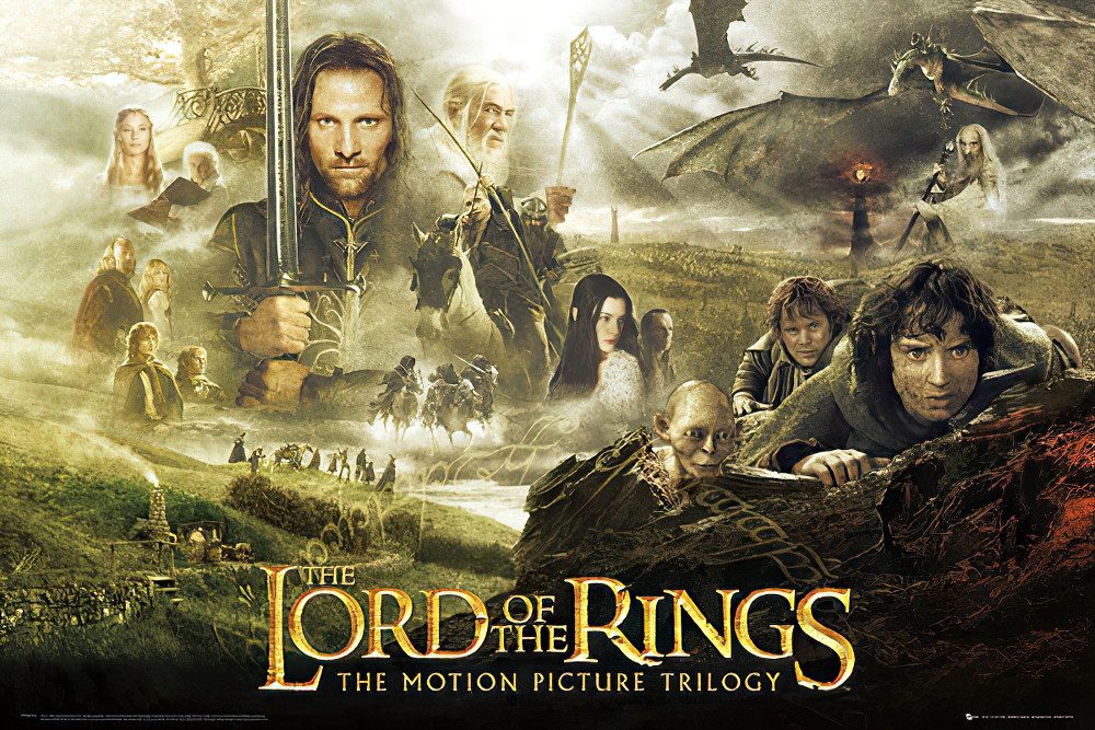 GB eye Плакат Herr der Ringe Плакат Trilogie 91,5 x 61 cm