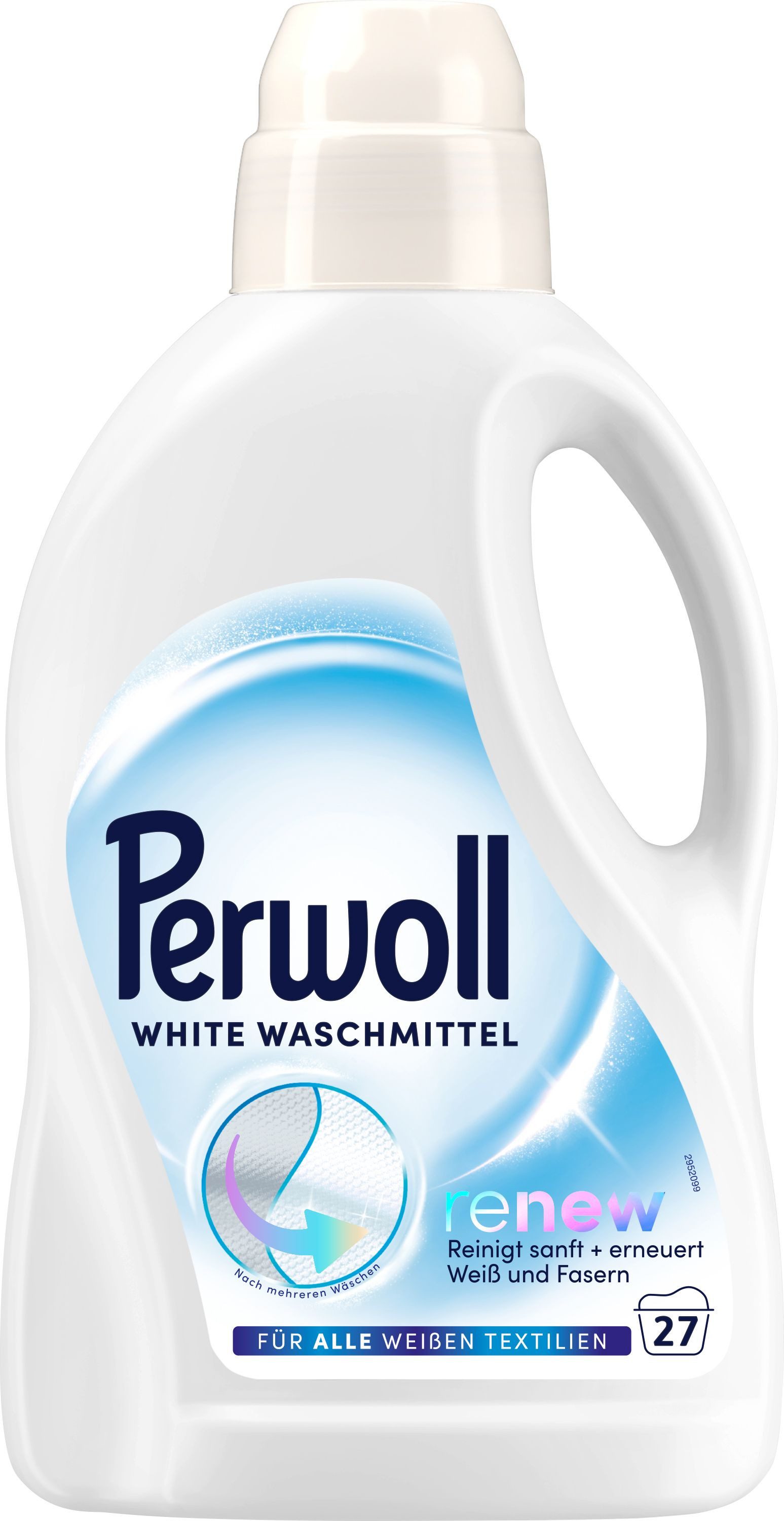 Perwoll White Gel 27 WL Vollwaschmittel (1-St. Flüssigwaschmittel für weiße Wäsche - mit Dreifach-Renew-Technologie)