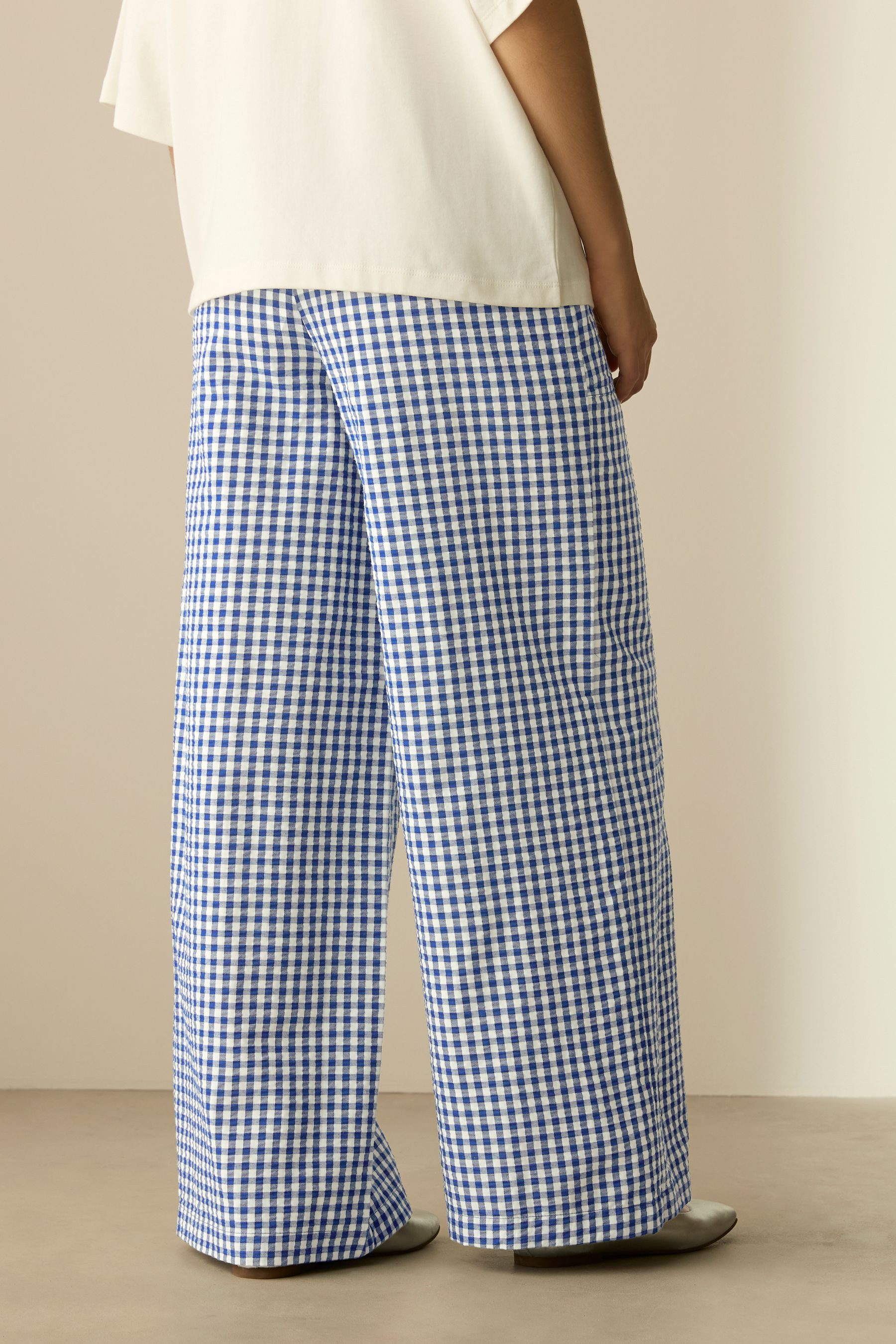 Next Schlupfhose Schlupfhose mit Vichykaros (1-tlg) günstig online kaufen