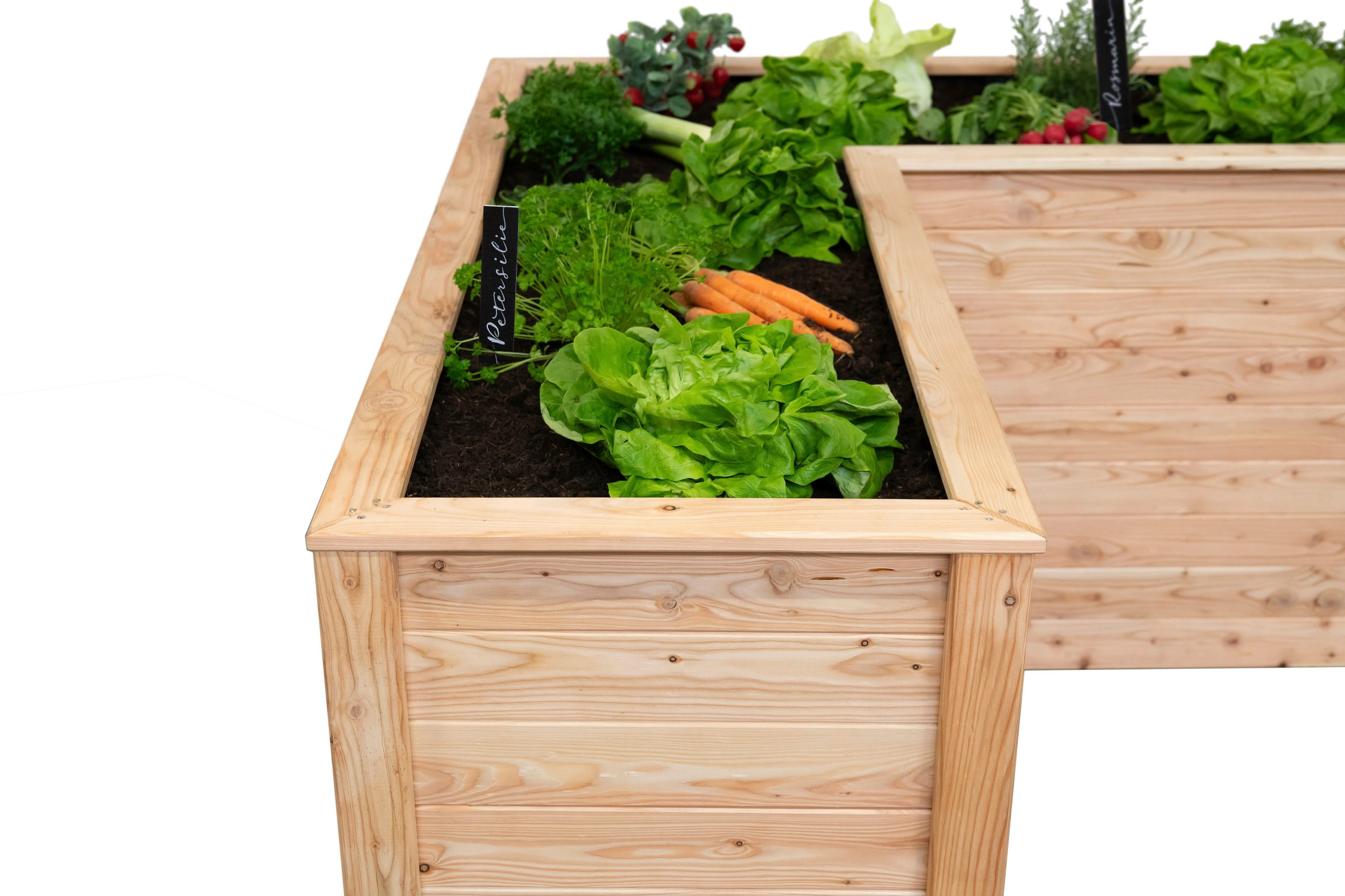 50NRTH Hochbeet Lärchenholz Hochbeet »Klassik L 170«, Eckhochbeet, Natur