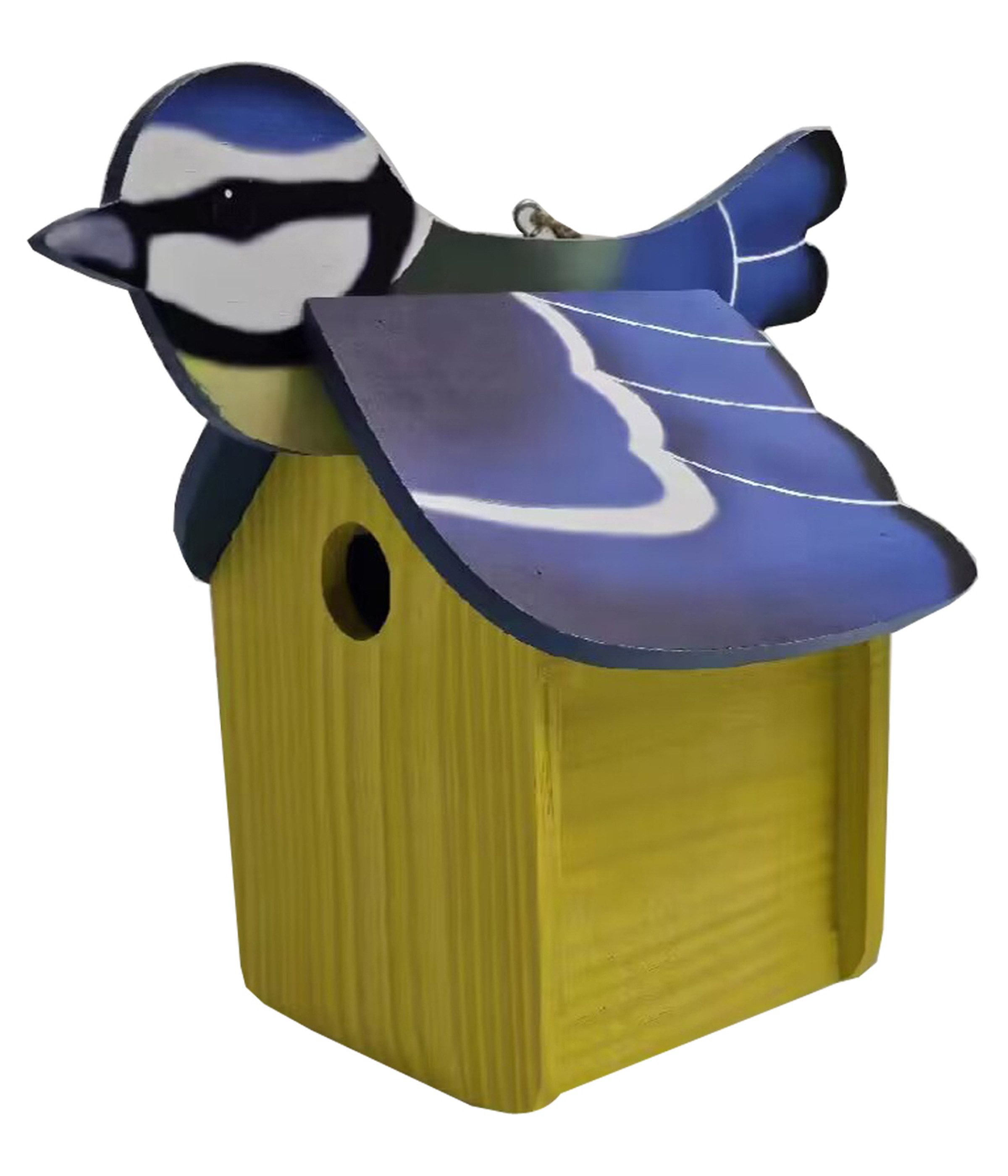 Dehner Nistkasten Natura Premium Nisthöhle Blaumeise, 29 x 18 x 26.9 cm, aus FSC®-zertifiziertem Kiefernholz