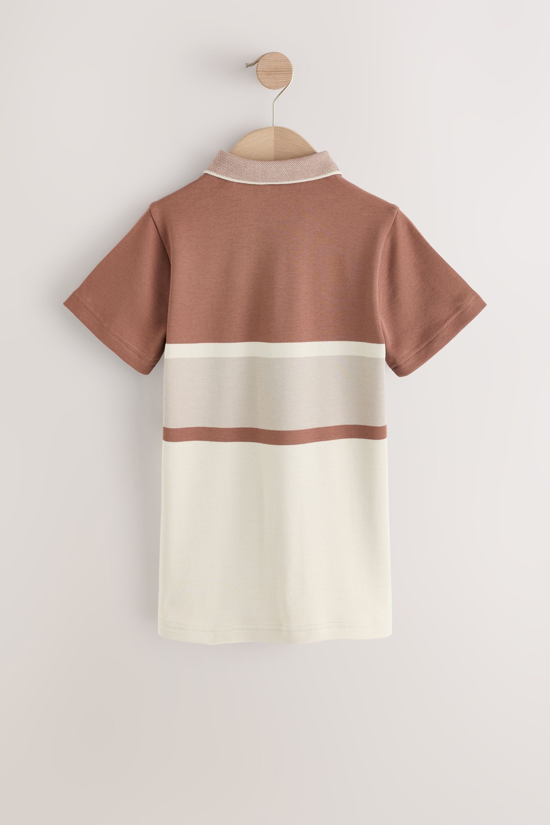 Next Poloshirt Kurzarm-Poloshirt mit Farbblock-Design (1-tlg) günstig online kaufen