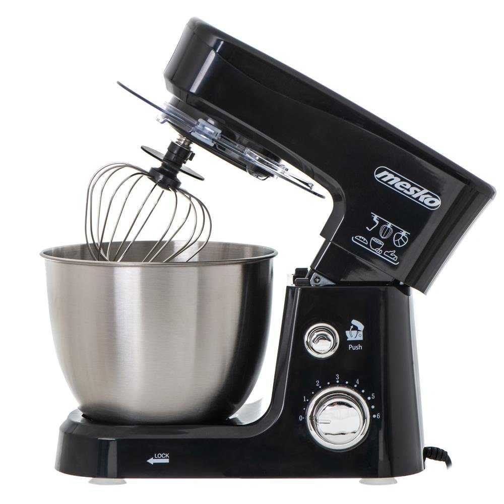 Mesko Küchenmaschine, Rührmaschine, Knetmaschine, Edelstahl, schwarz