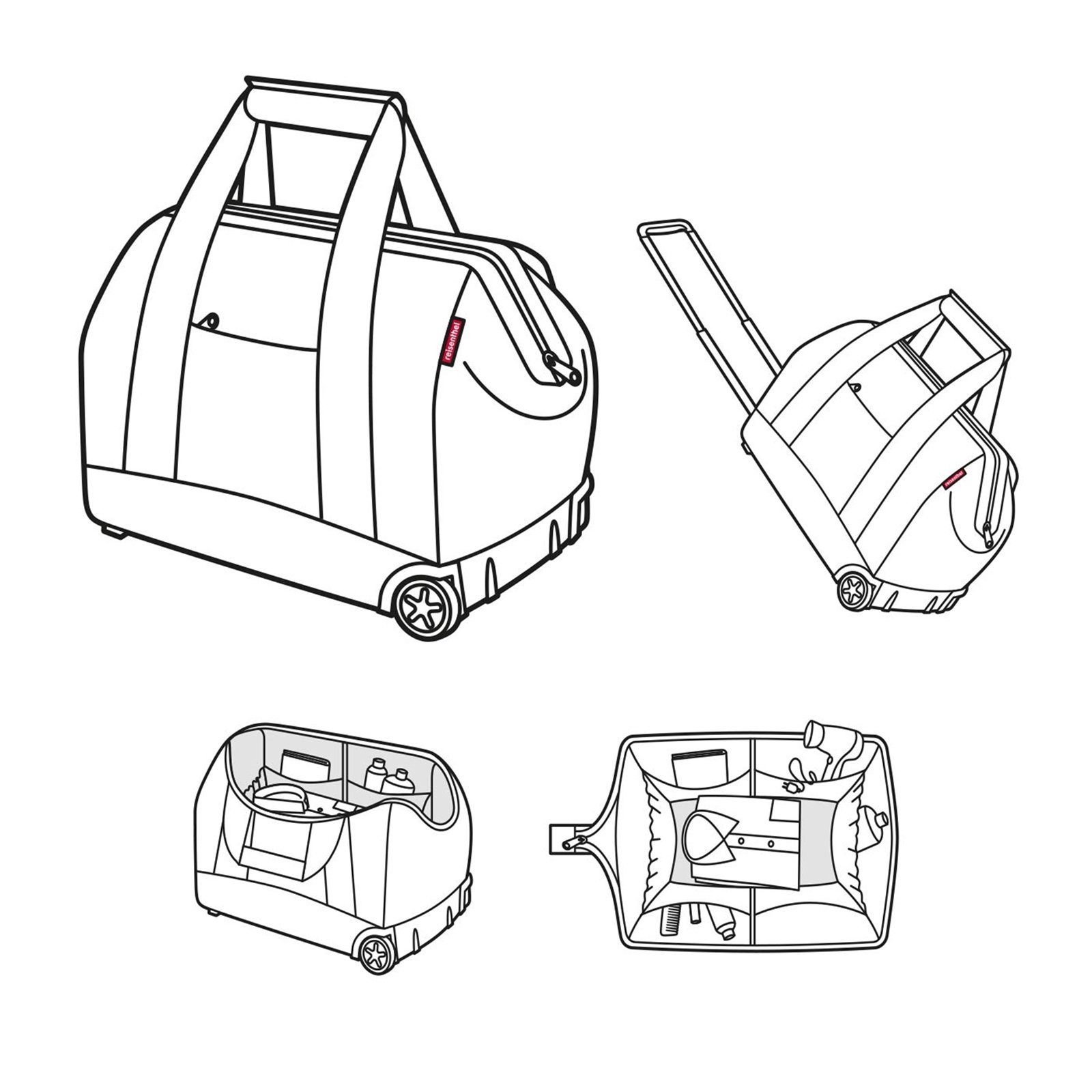 REISENTHEL® Trolley Gepäcktrolley allrounder trolley, blue dark Rollen 2