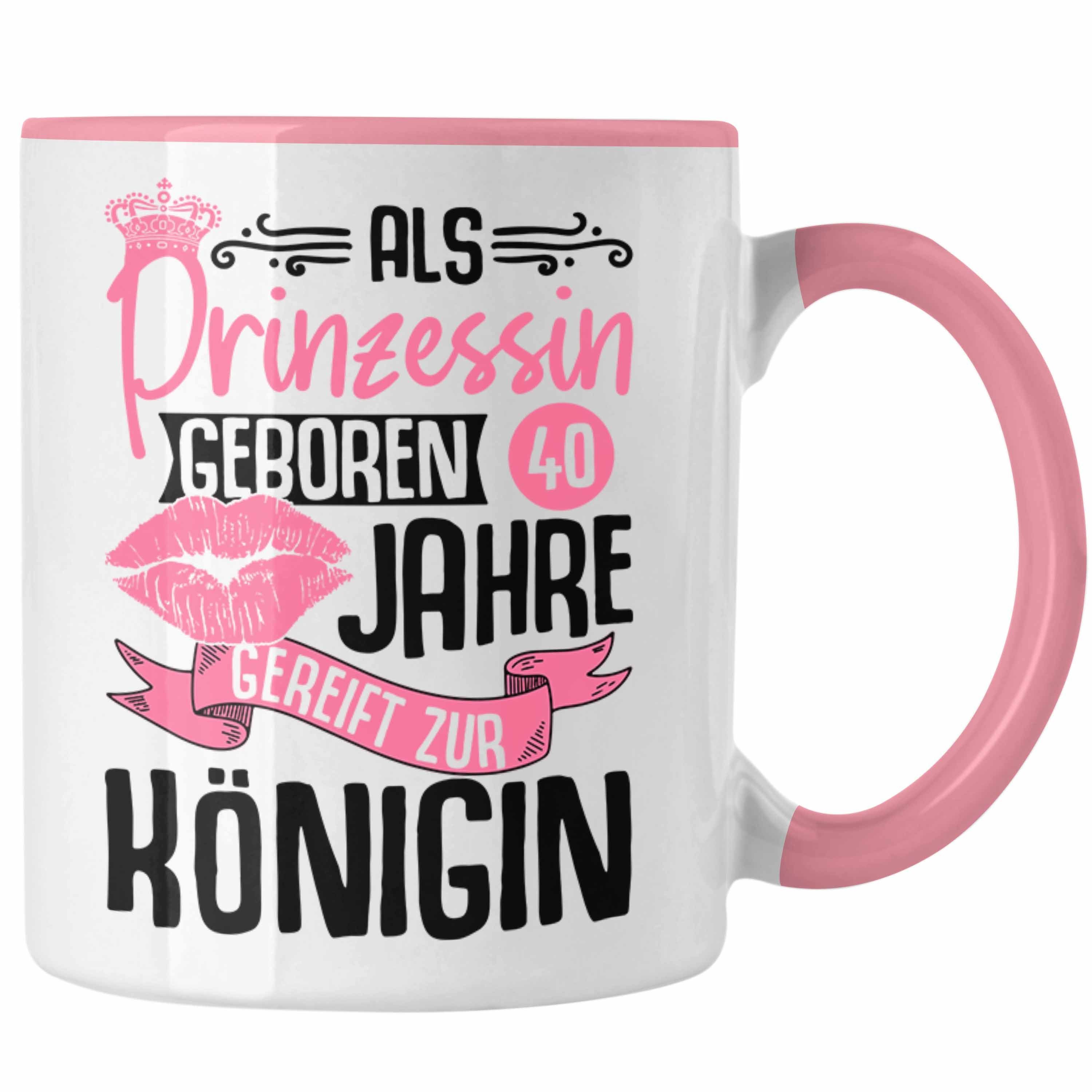 Trendation Tasse Trendation - 40. Geburtstag Tasse Geschenk Frauen Lustiger Spruch Als