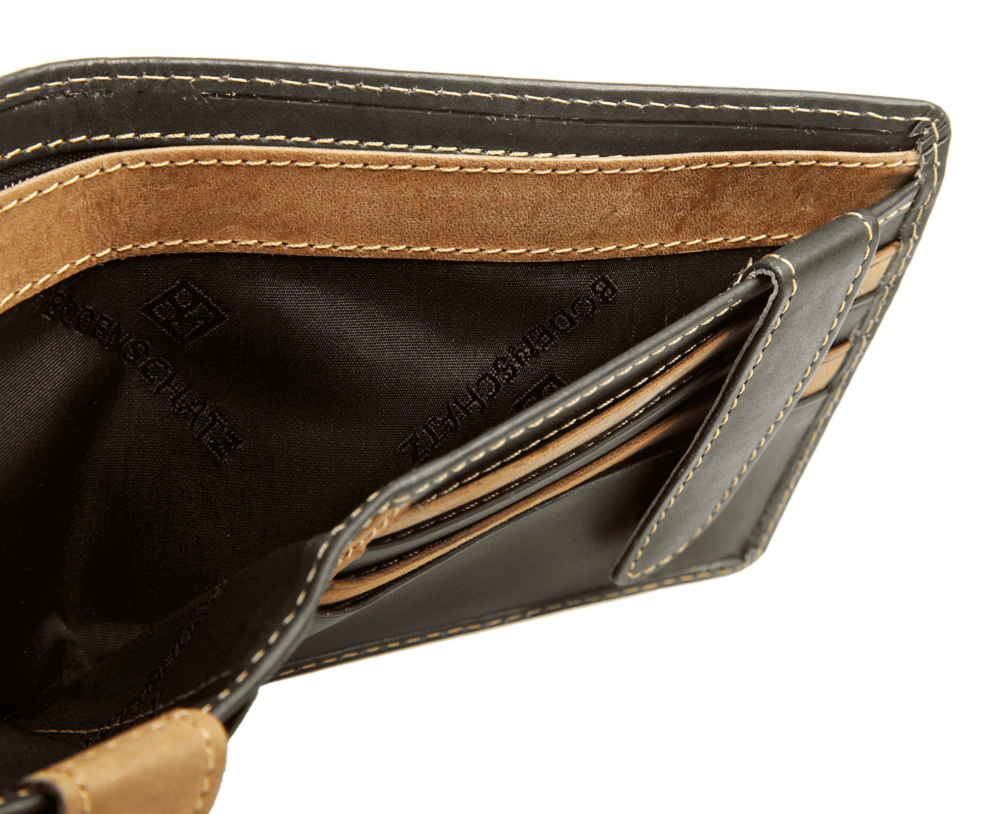 BODENSCHATZ Brieftasche BICOLOUR, echt Leder