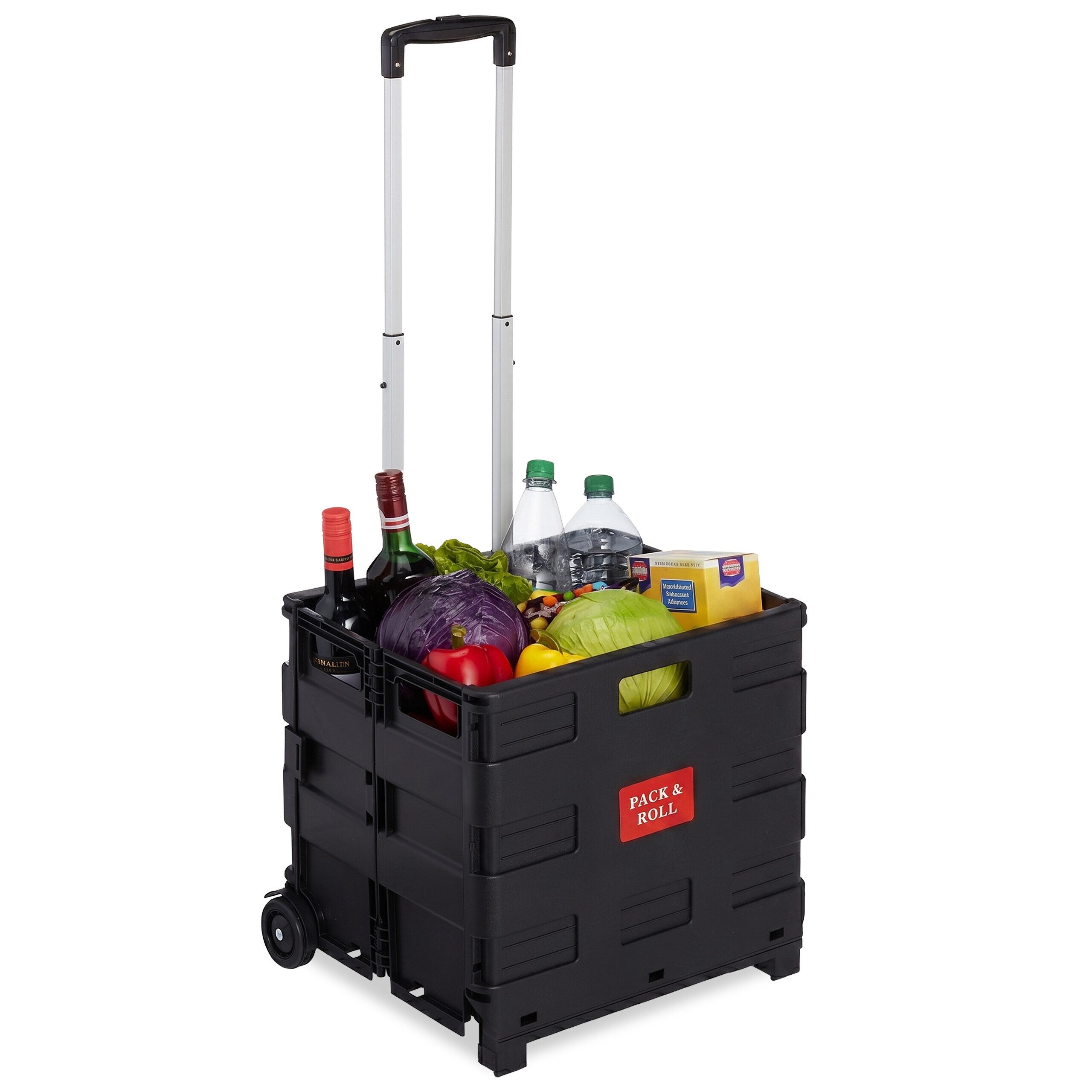 relaxdays Einkaufstrolley klappbar bis 35kg, 60.606 l