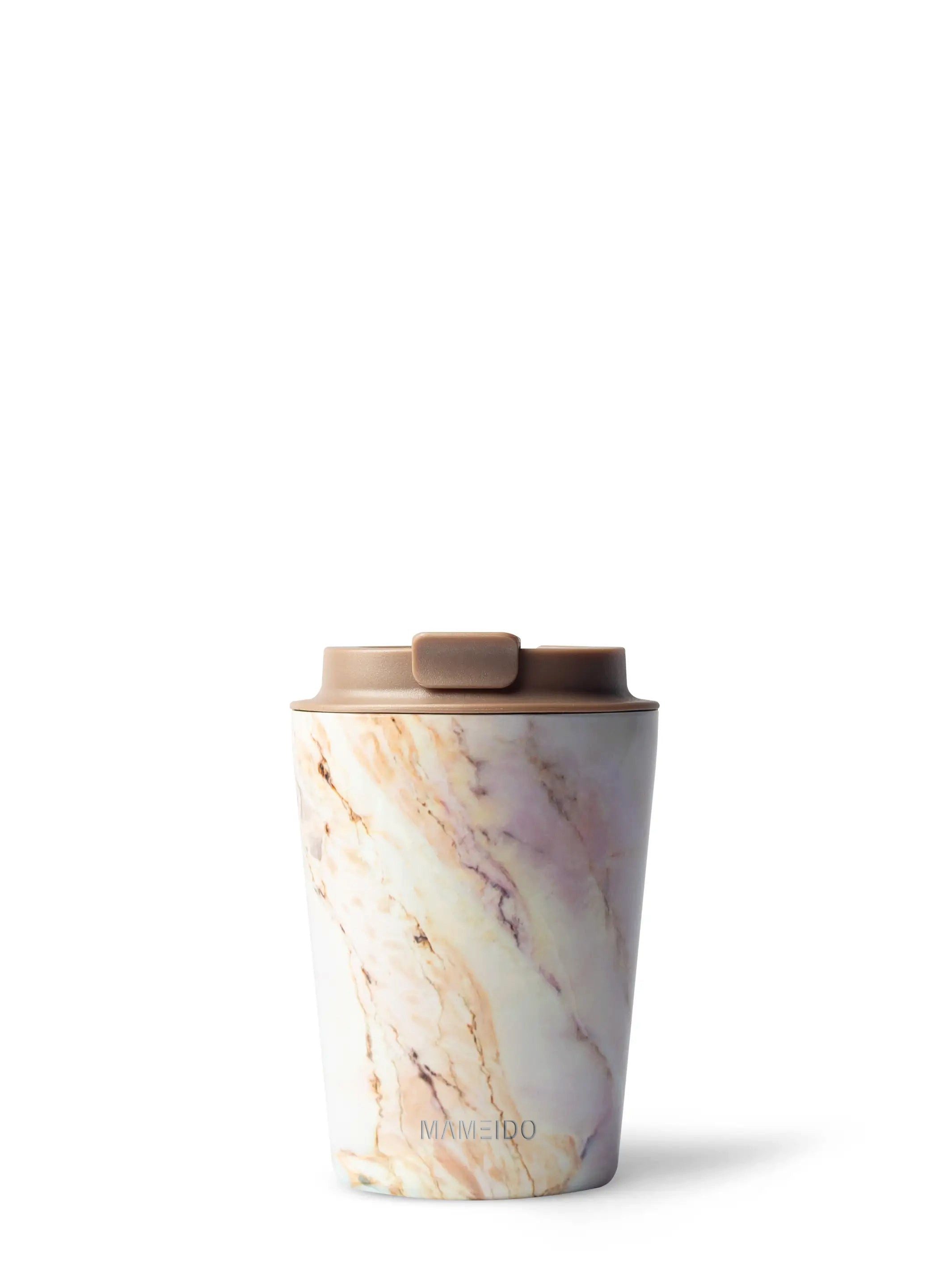 MAMEIDO Thermobecher, Edelstahl, Kunststoff, Silikon, doppelwandig isoliert, auslaufsicher in 350ml, 470ml, 700ml & 1200ml