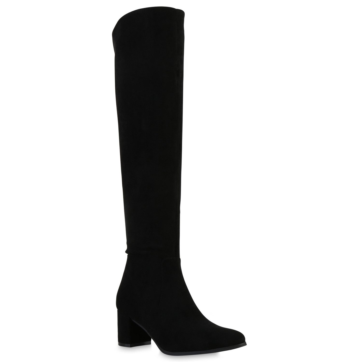 VAN HILL 841857 Высокиеtiefel Damen Высокие Сапоги Basic Veloursleder-Optik