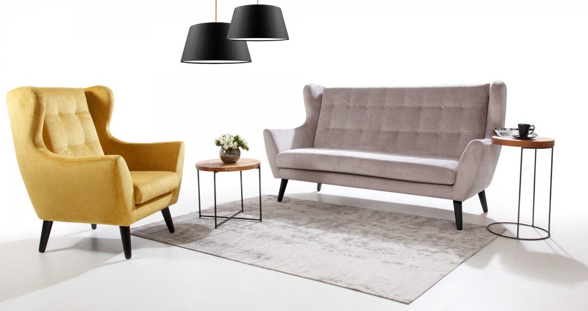 JVmoebel Sofa Moderne Sofagarnitur in Europe 3+1 designer Textil, Neu Made Möbel Sitzer