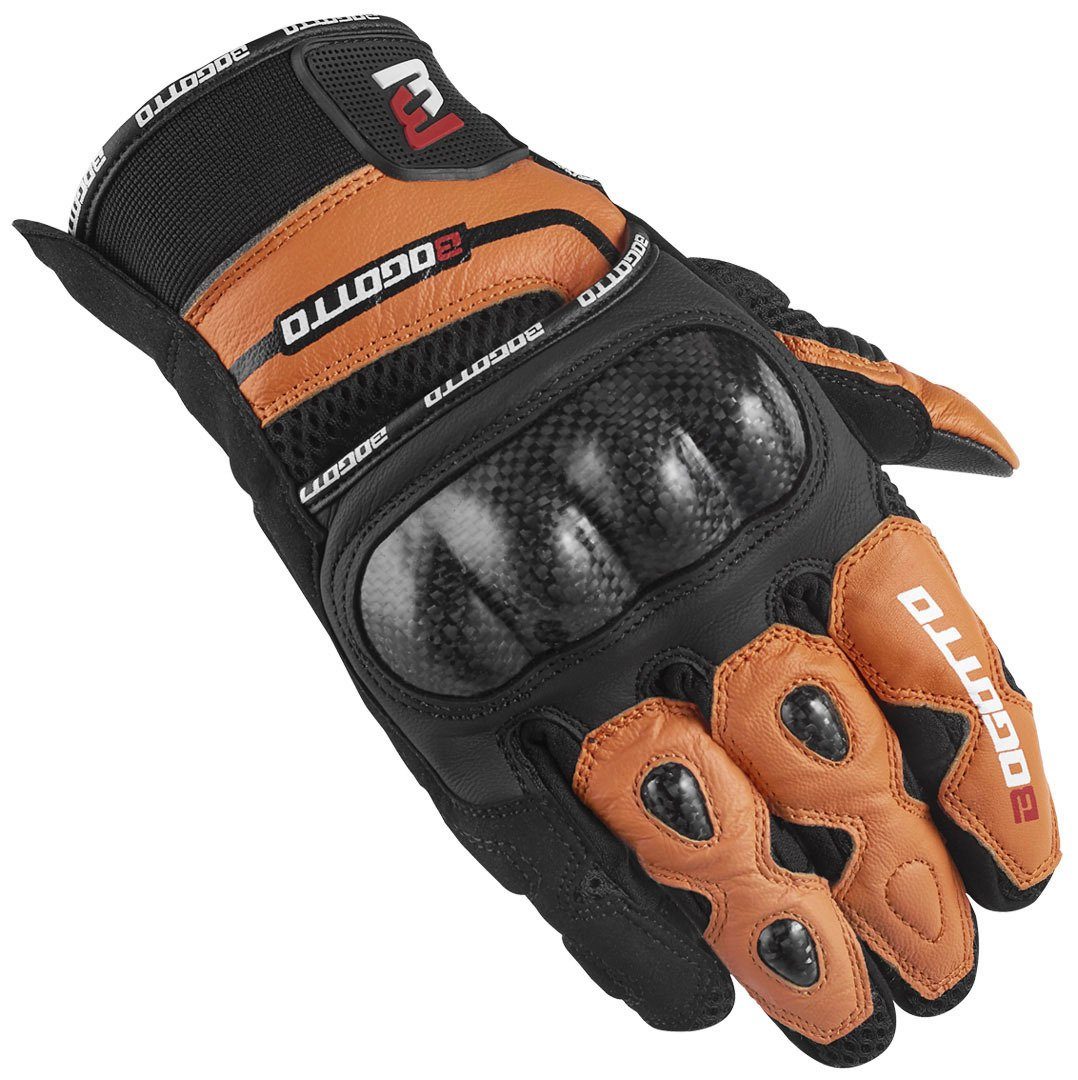 Bogotto Motorradhandschuhe Flint Motorradhandschuhe Black/Orange