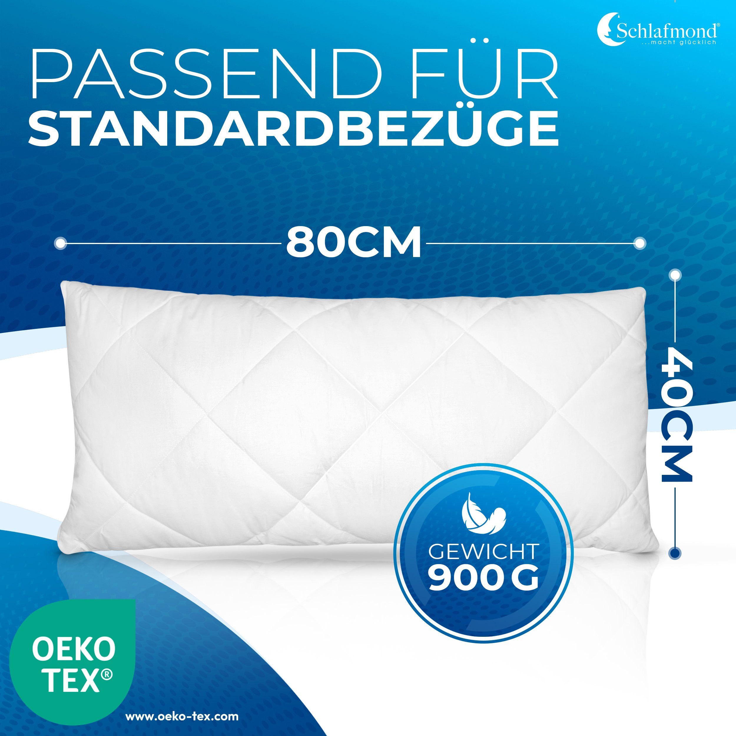 Schlafmond Kunstfaserkopfkissen Schlafmond Medicus Clean Allergiker Kopfkis günstig online kaufen