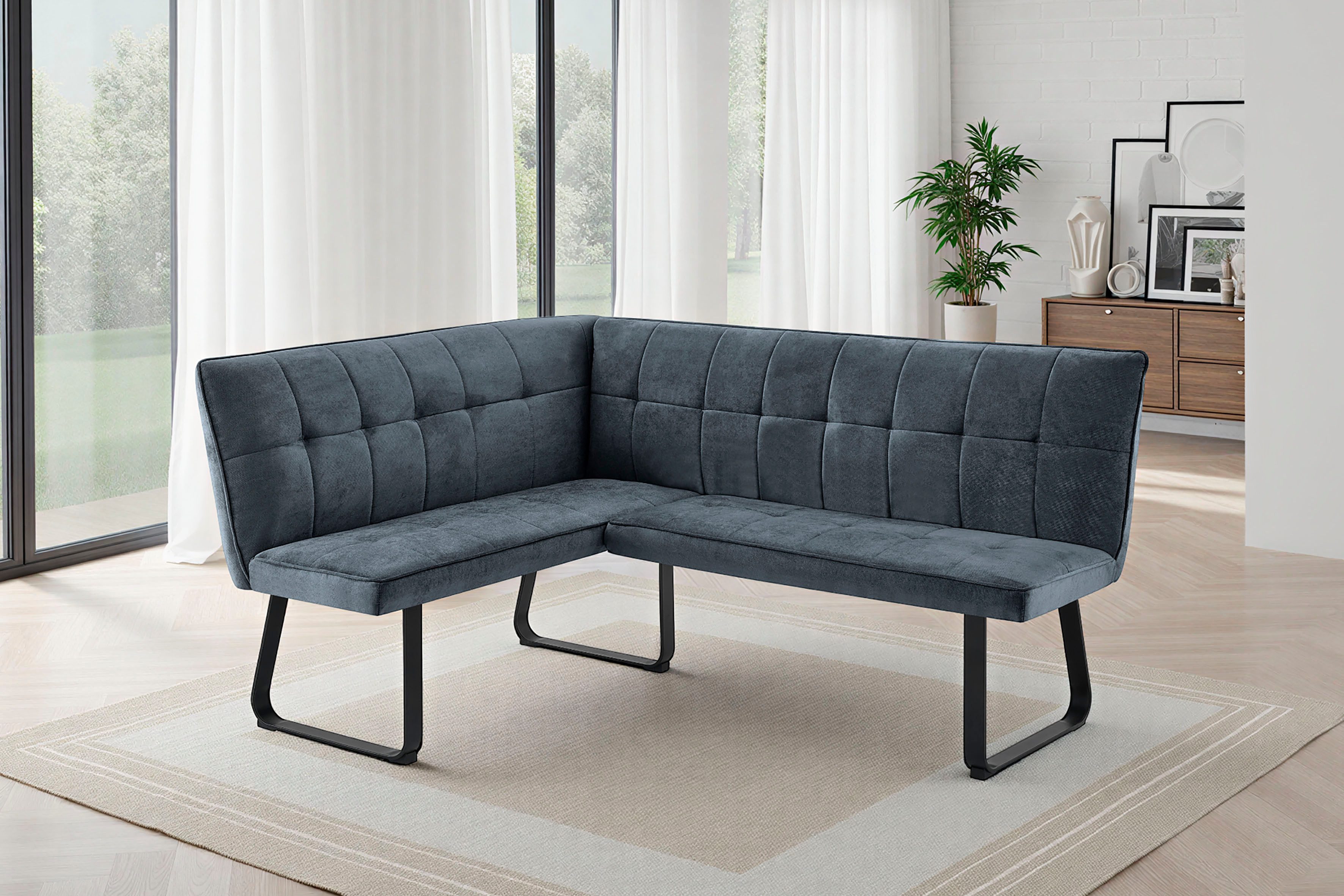 byLIVING Eckbank Talea Küchenbank (1-St), Komortable Nosaqfederung und gemütlicher Stoffbezug mit Farbauswahl