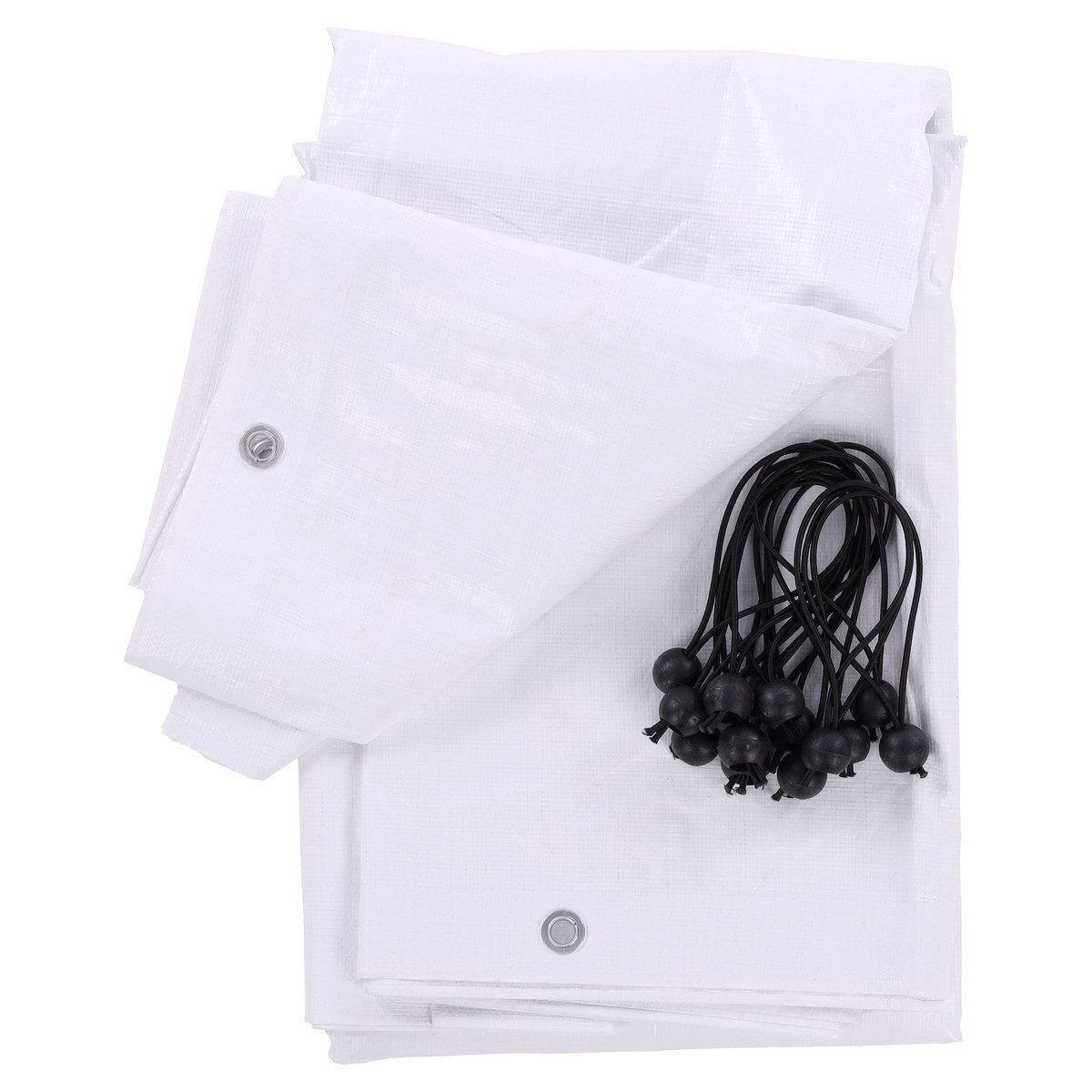 Flamingo Schutznetz Sonnenschutzabdeckung für Hühnerstall Doerak weiß