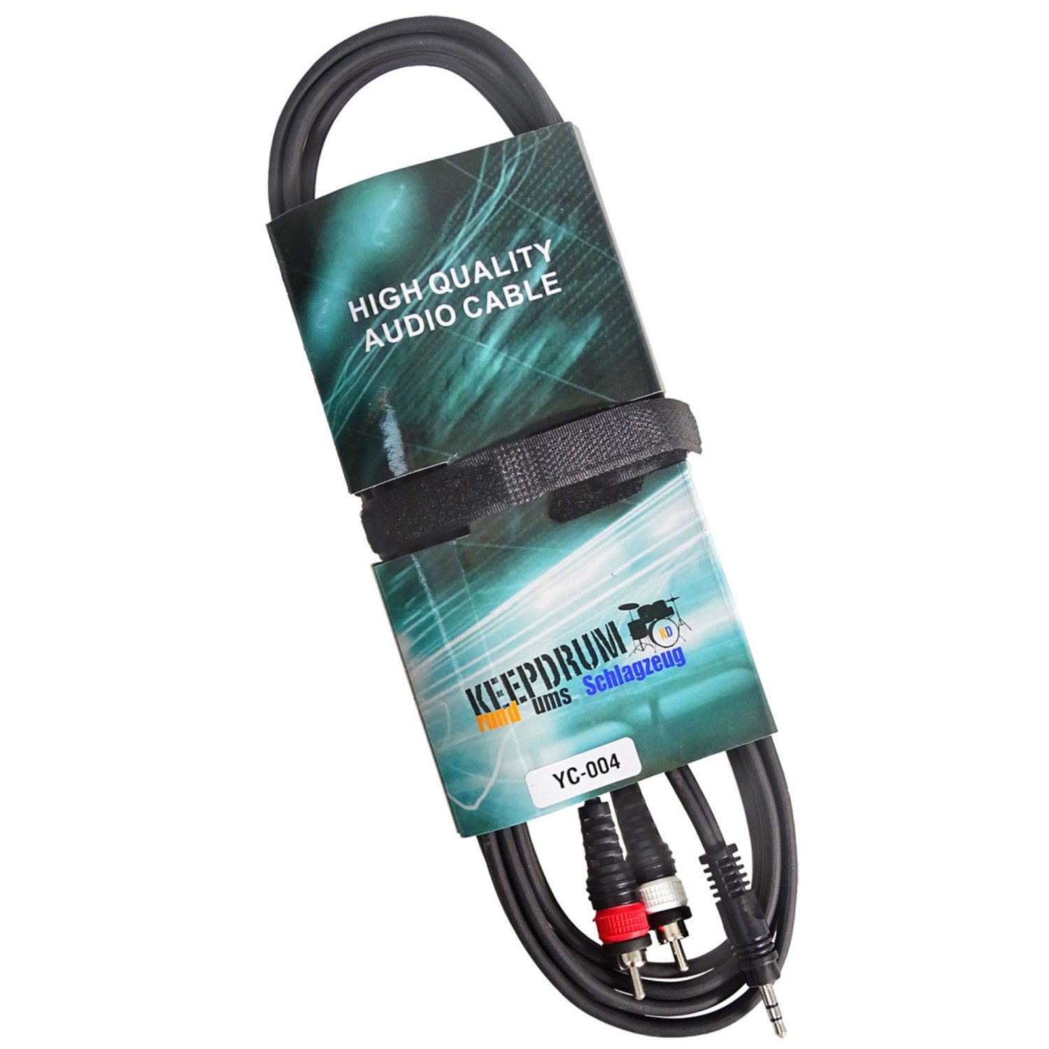 keepdrum YC004 Adapterkabel Cinch RCA zu 3,5mm Klinke 3m Audio-Adapter