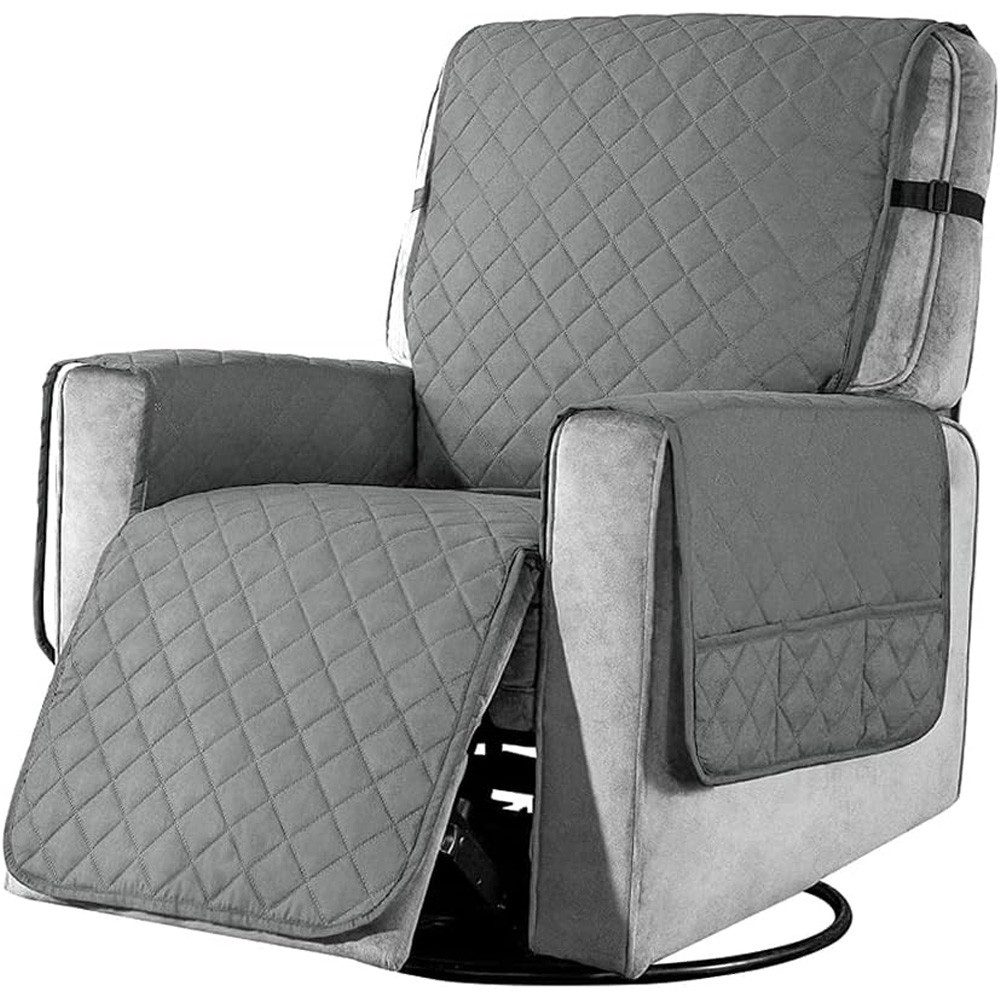 Sesselschoner Liegesofa Sesselbezug, Sesselschoner mit Taschen Sesselüberwurf