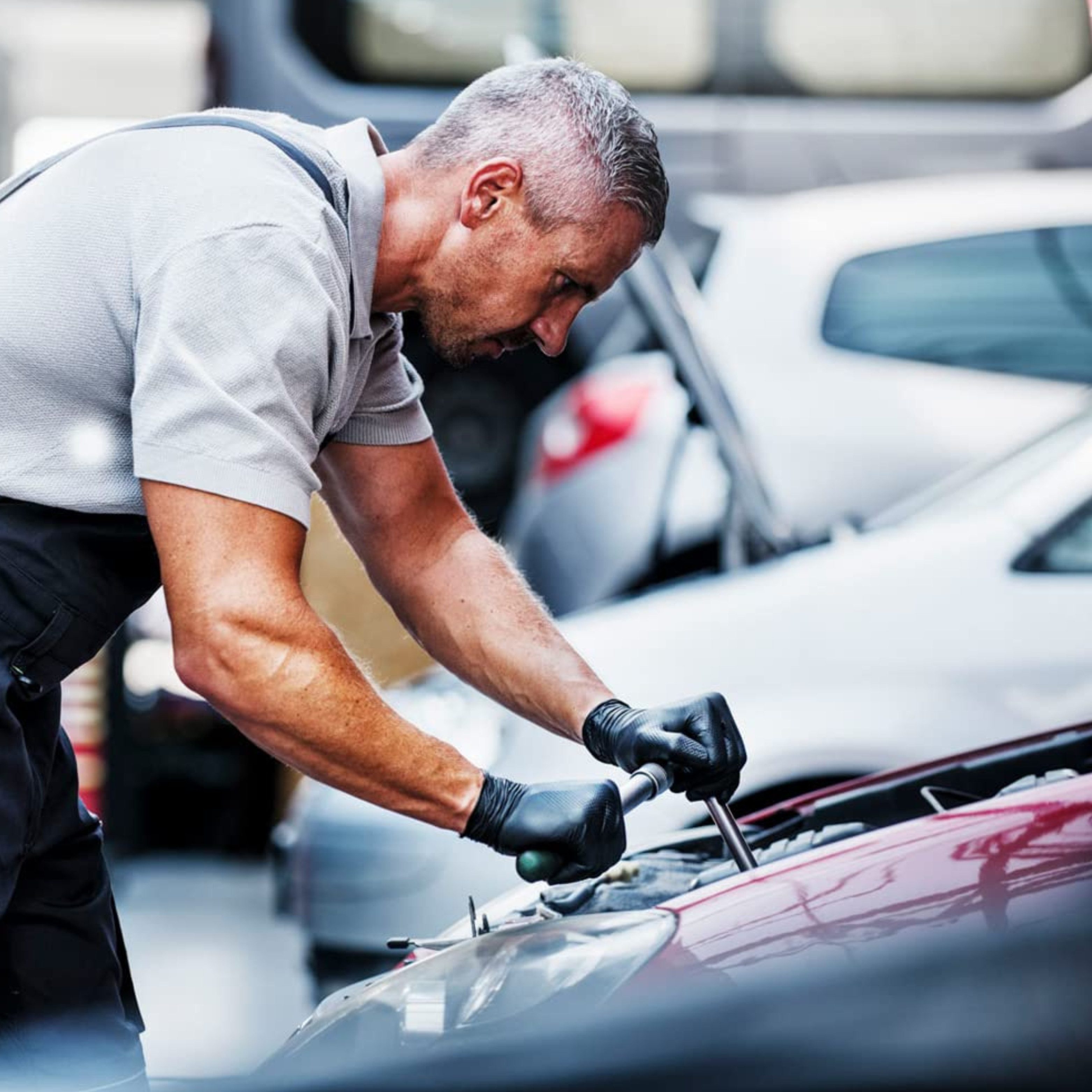 Mercator Nitril-Handschuhe Nitrilhandschuhe Schwarz, Einmalhandschuhe, Größe: XXL - 500 Stück (500-St)