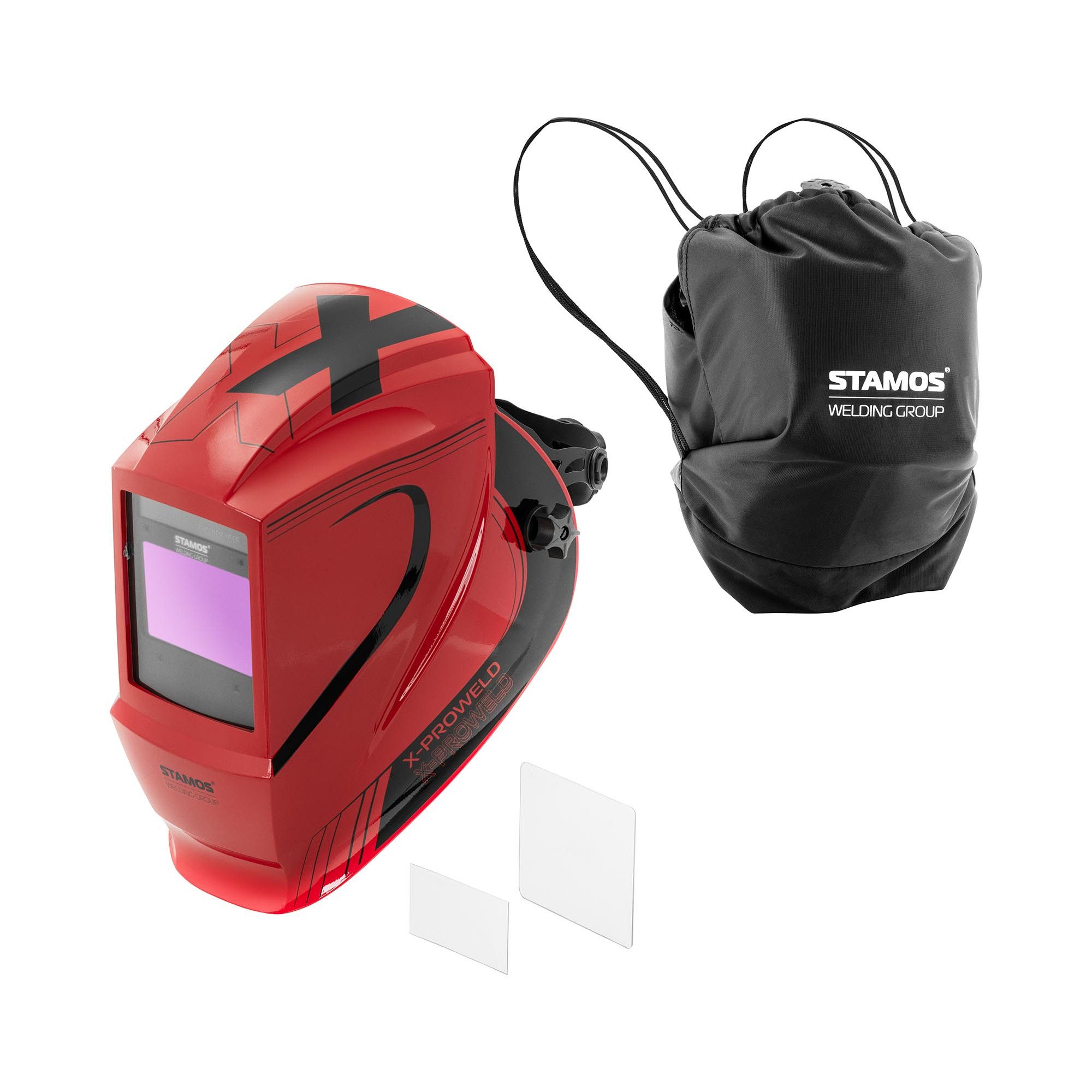 Stamos Welding Group Schweißhelm X-PROWELD automatischer Schweißerhelm Schweißmaske
