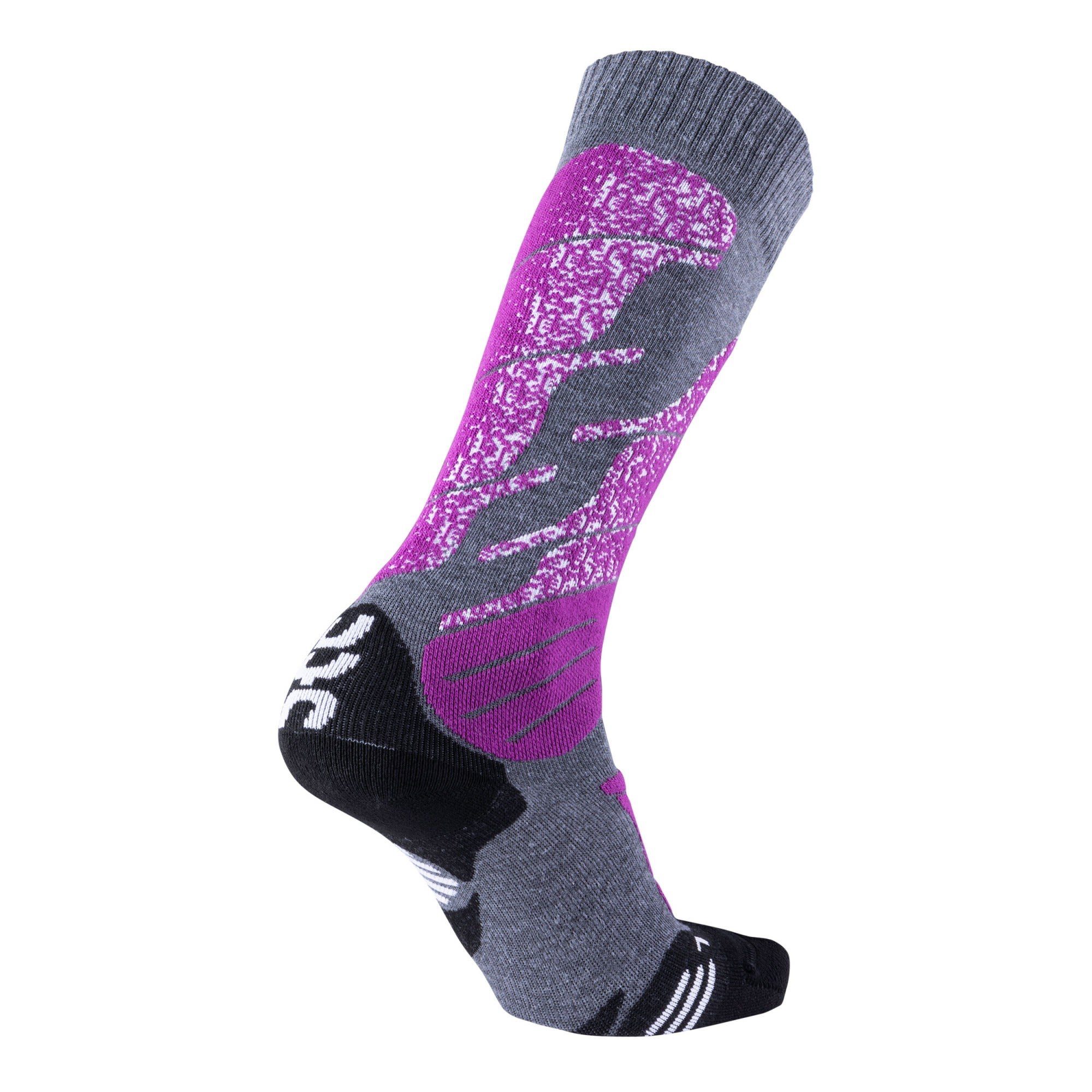 Socks Ski UYN Melange Purple Uyn All - Mountain W Damen Medium Thermosocken Grey