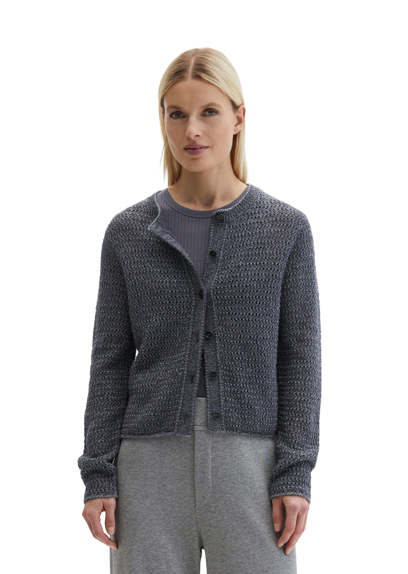Marc O'Polo Cardigan aus Bi-Color-Garn